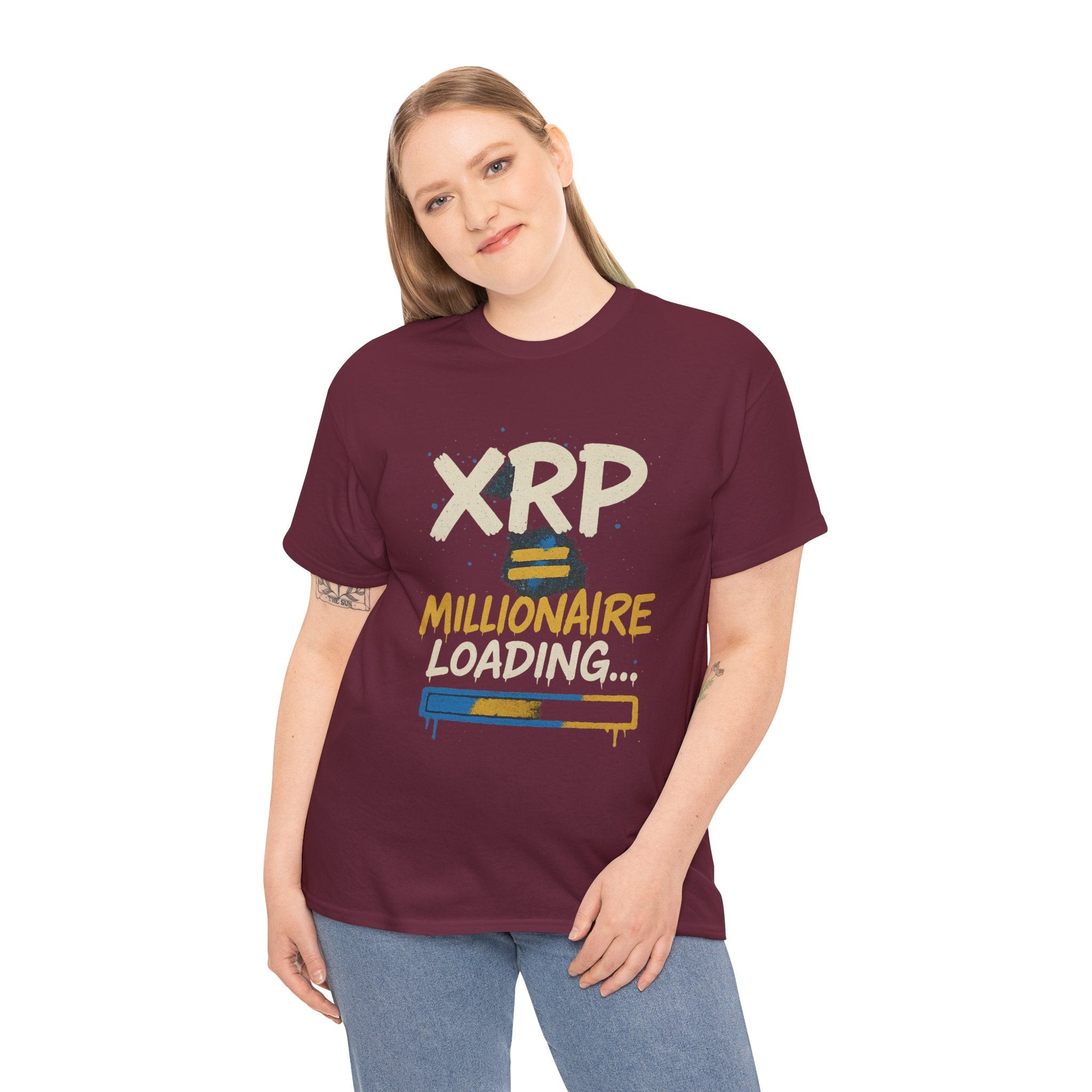 XRP Millionaire Loading T-Shirt — Crypto Investor Progress Tee
