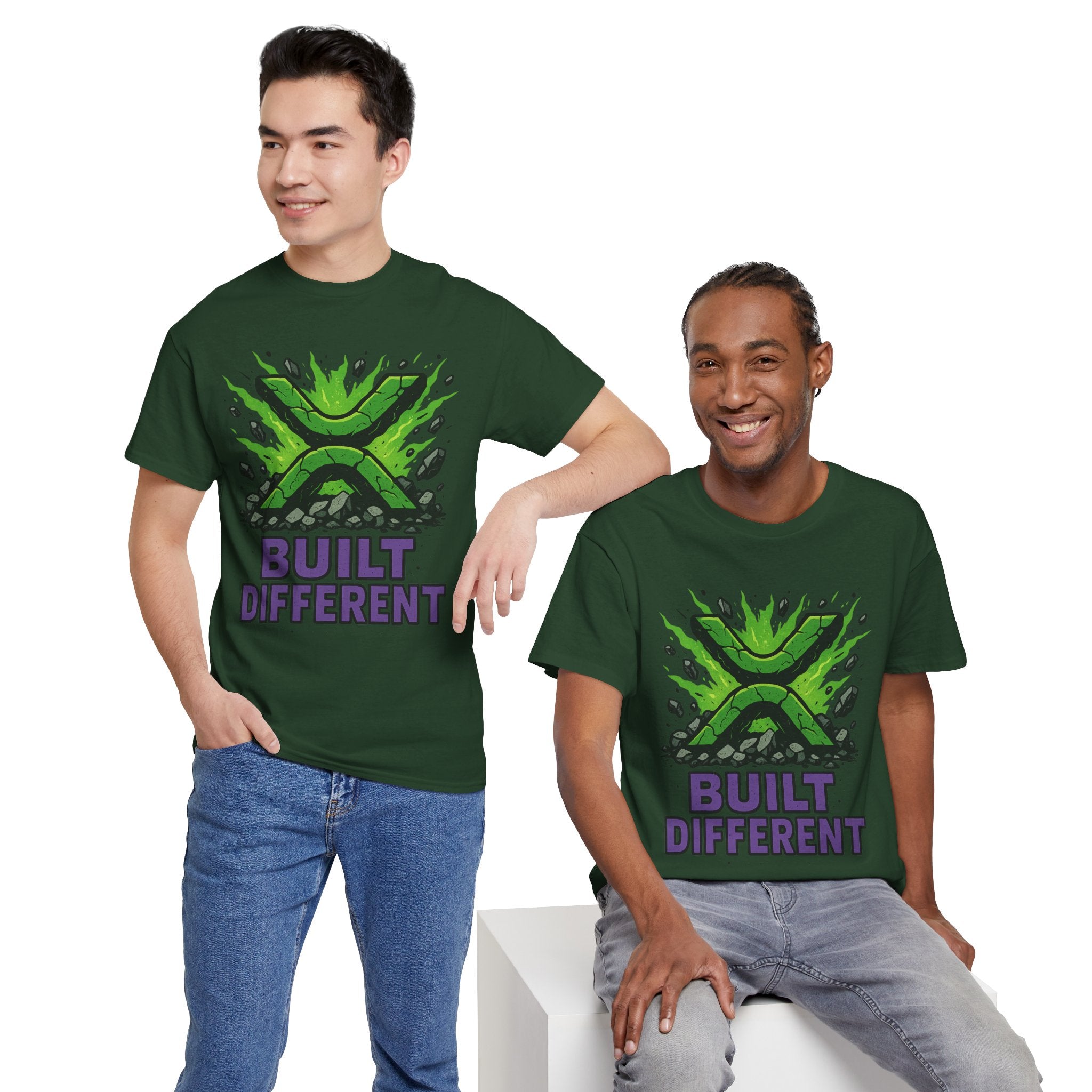 Built Different T-Shirt — Green Gamer Logo Tee