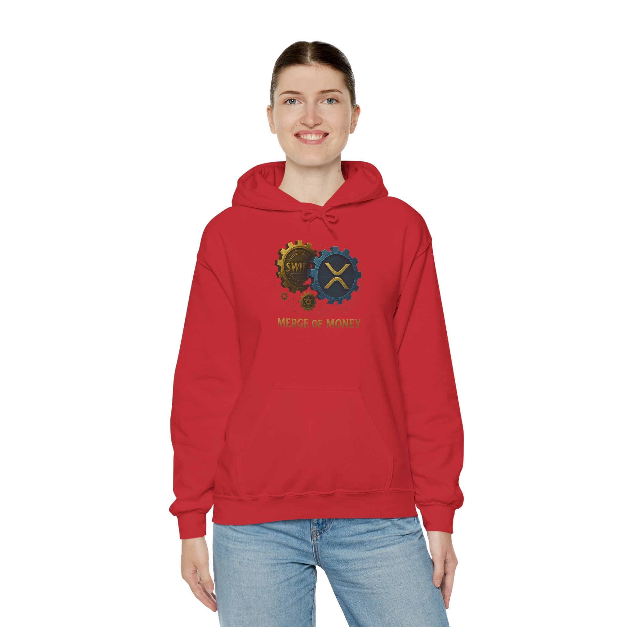 Merge of Money Hoodie — Financial Gears Graphic Pullover