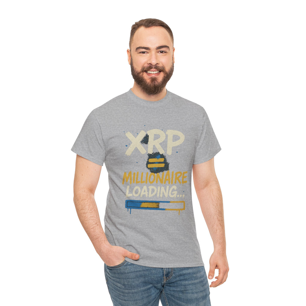 XRP Millionaire Loading T-Shirt — Crypto Investor Progress Tee