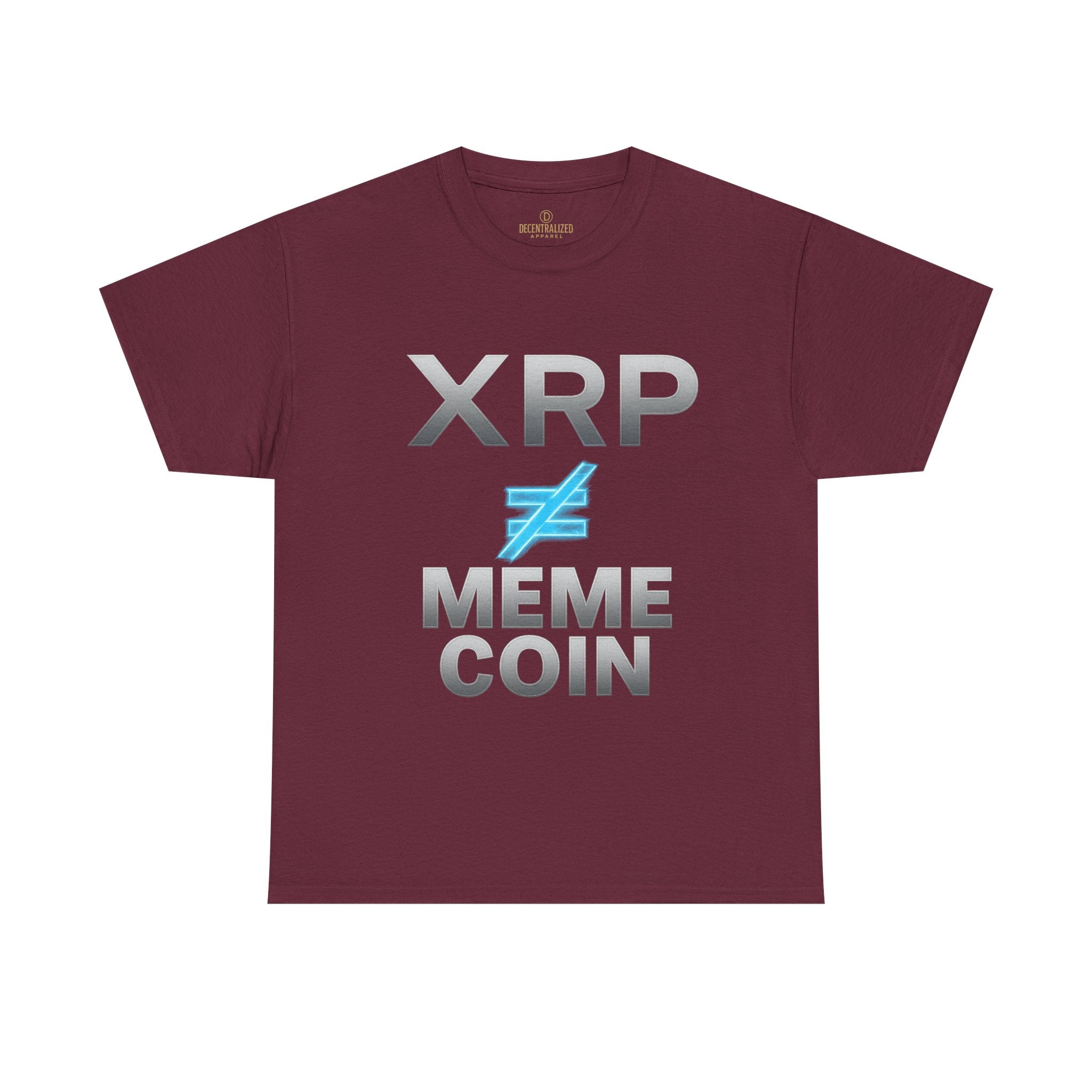 XRP ≠ Meme Coin T-Shirt — Crypto Investor Statement Tee