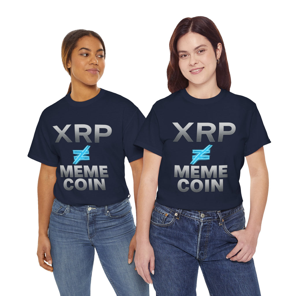 XRP ≠ Meme Coin T-Shirt — Crypto Investor Statement Tee