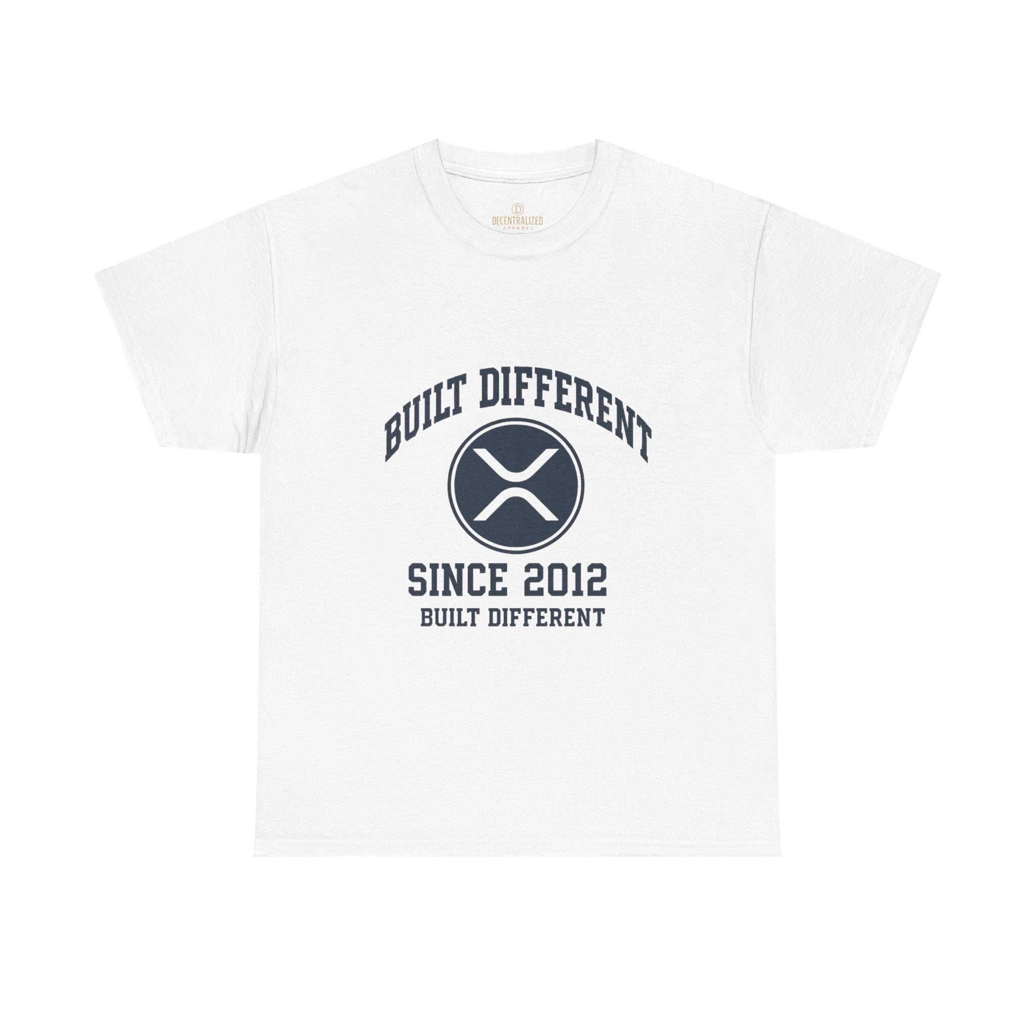 Built Different Since 2012 T-Shirt – Ripple XRP Logo Tee