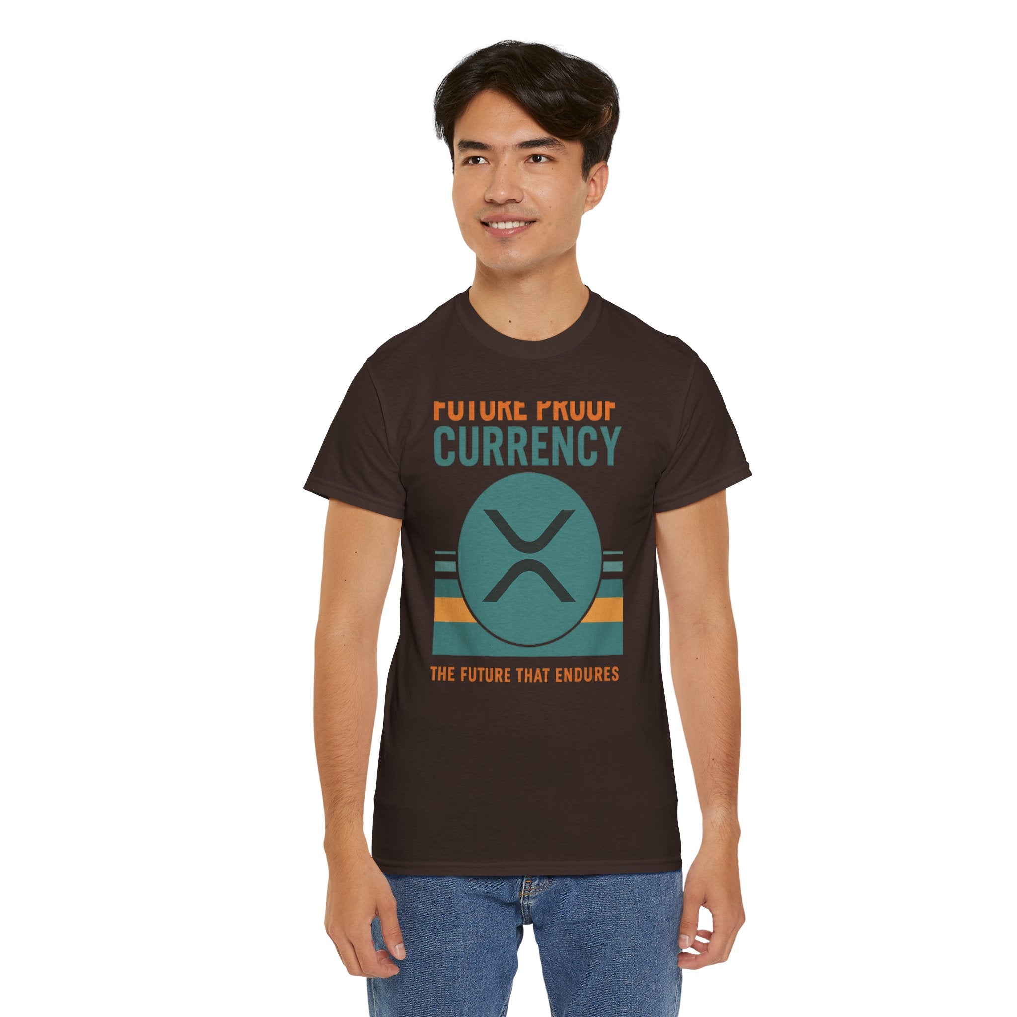 RIPPLE XRP 'Future Proof Currency' Graphic Tee — Crypto Retro Logo Shirt