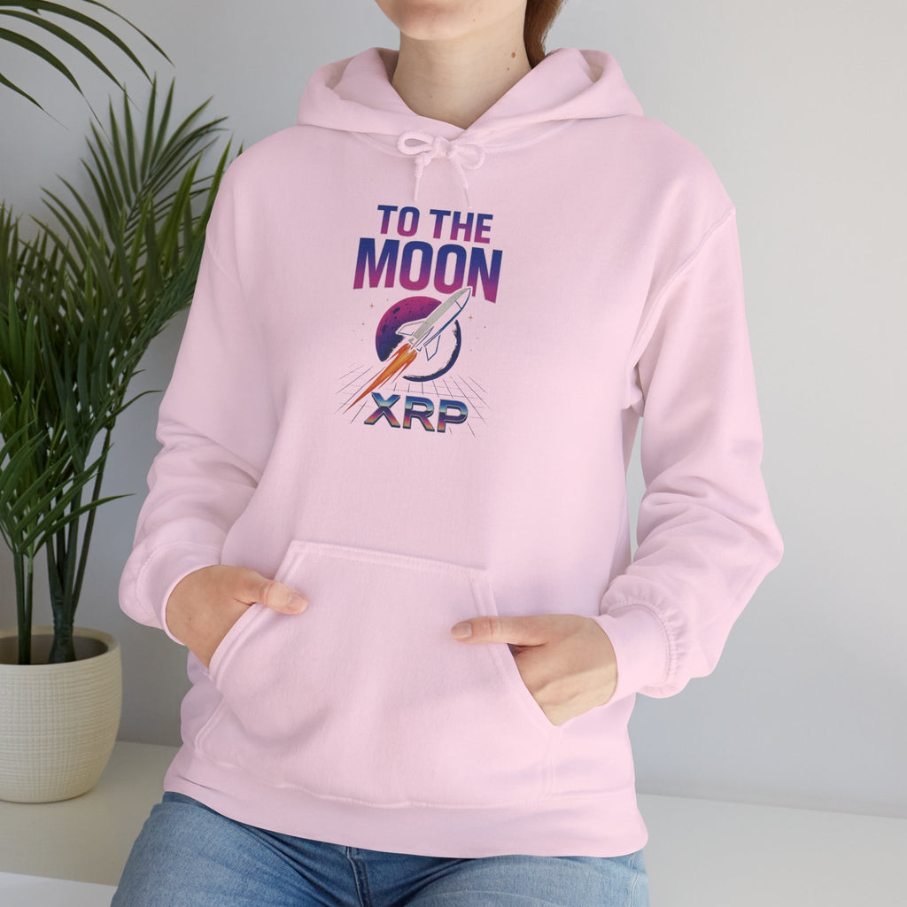 XRP To The Moon Hoodie – Crypto Investor Sweatshirt