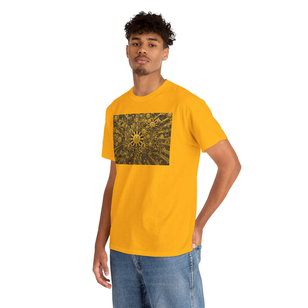Sunflower Burst T‑Shirt — Golden Sunflower Pattern Tee
