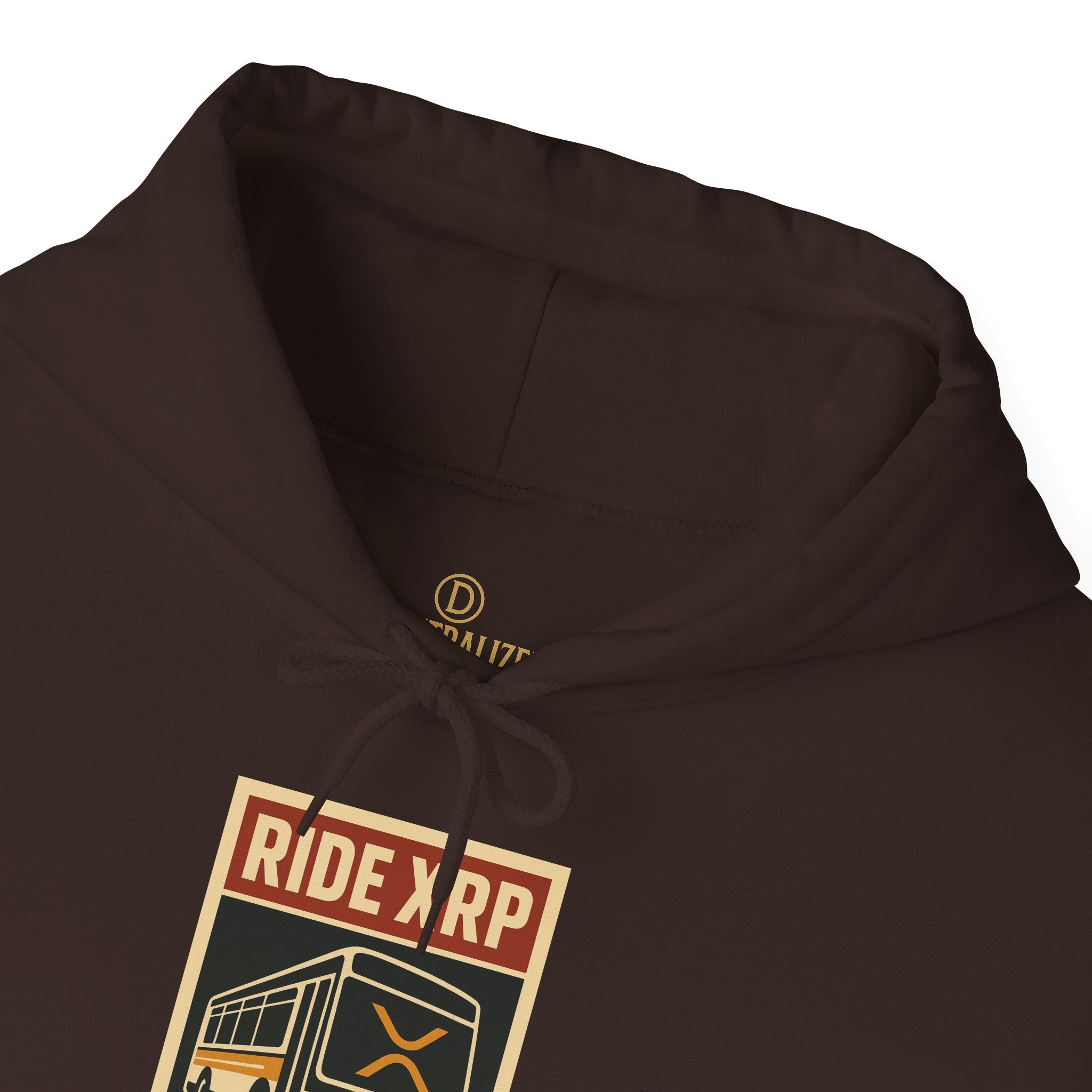 XRP Crypto Hoodie — "Ride XRP, Dump Swift" Retro Badge