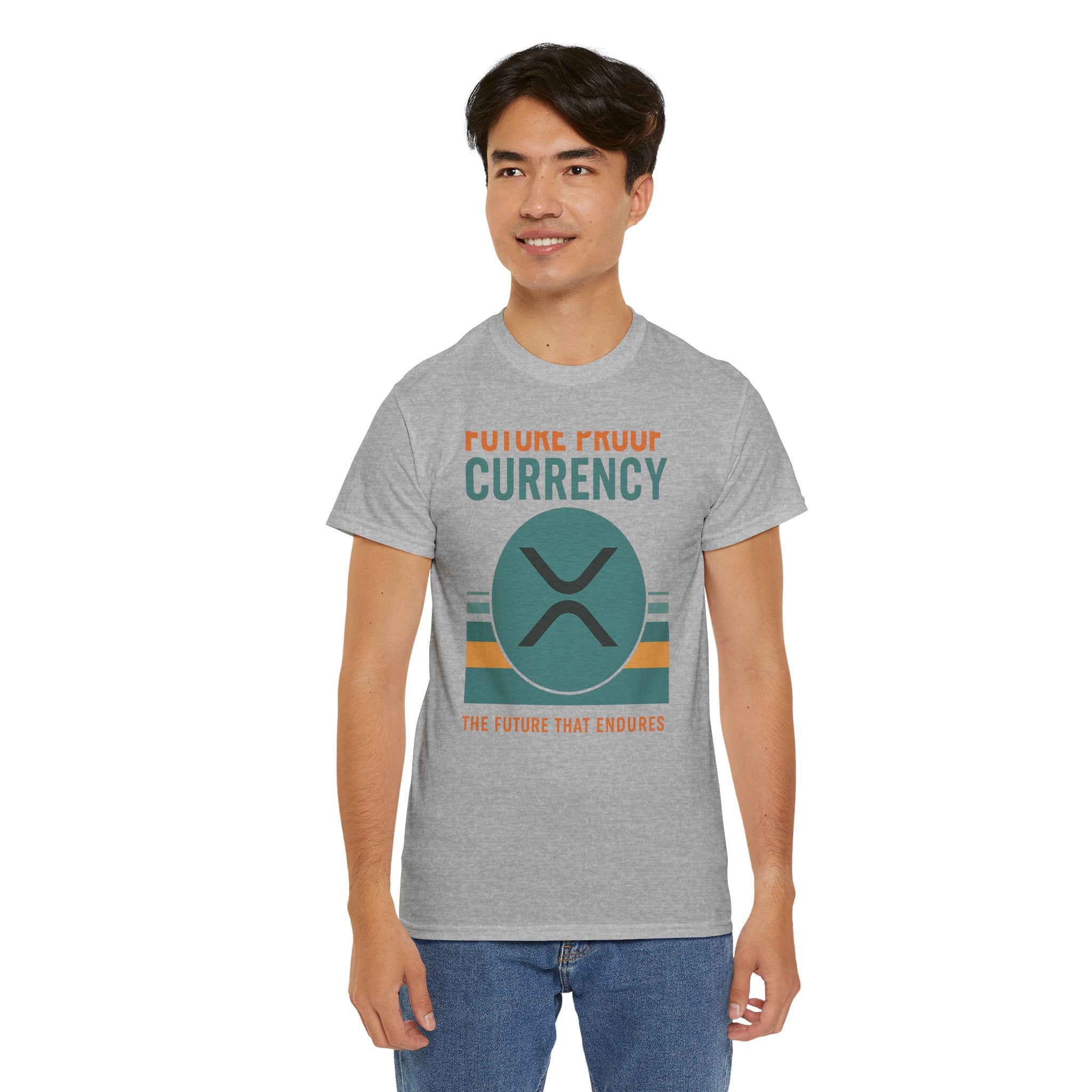 RIPPLE XRP 'Future Proof Currency' Graphic Tee — Crypto Retro Logo Shirt