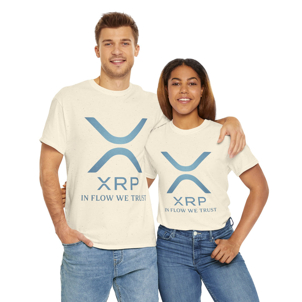 XRP Crypto Tee — "In Flow We Trust" Ripple Logo T-Shirt
