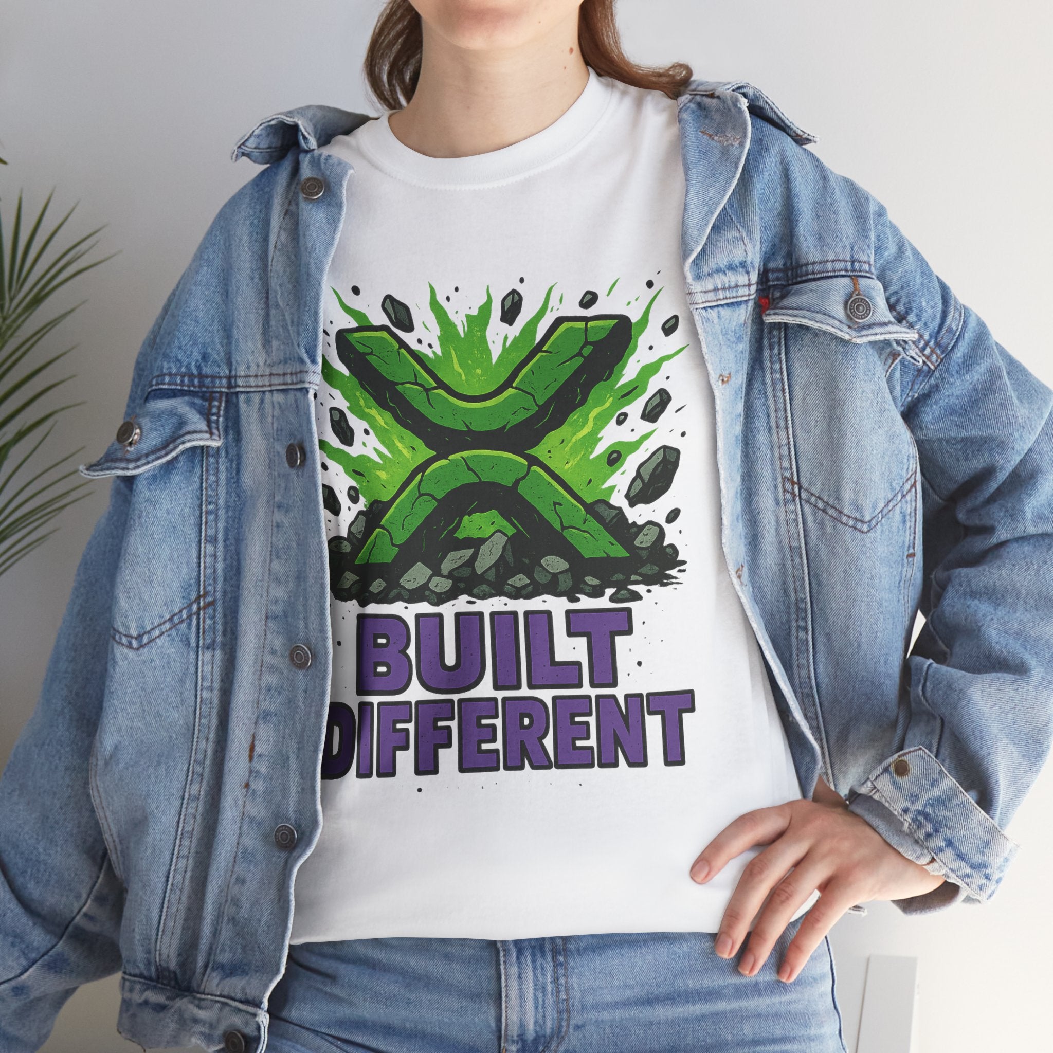 Built Different T-Shirt — Green Gamer Logo Tee