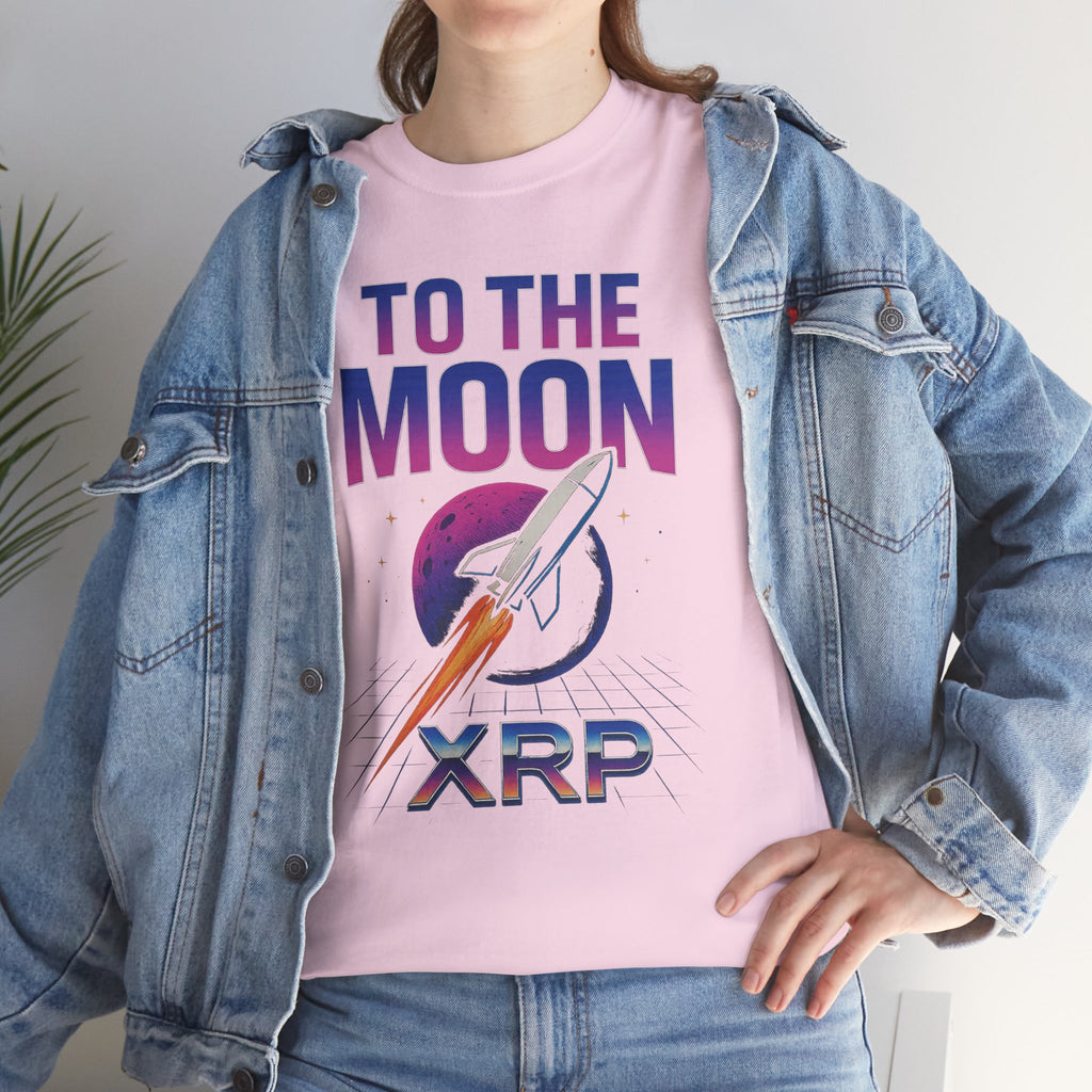 XRP 'To The Moon' T-Shirt — Crypto Investor Rocket Tee