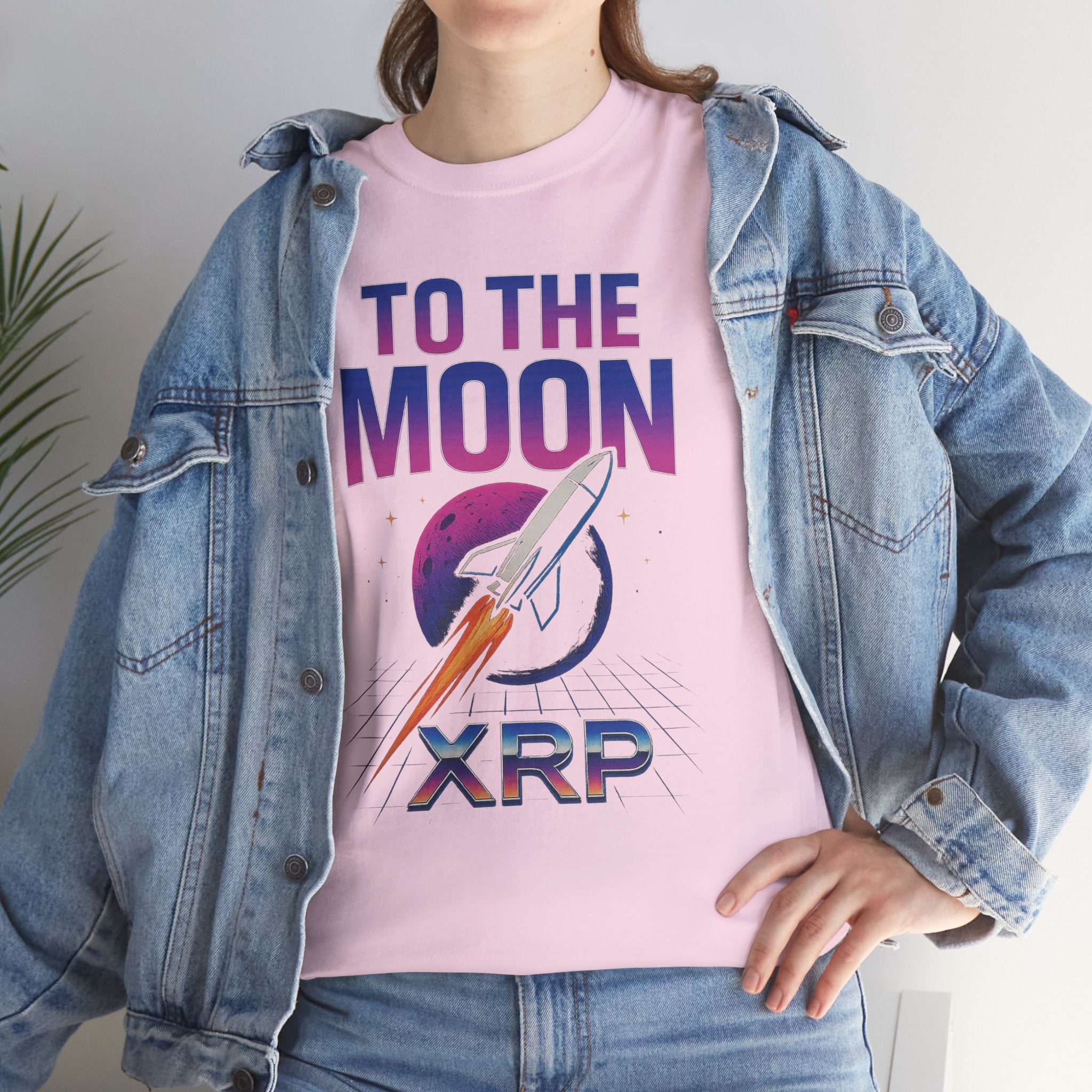 XRP 'To The Moon' T-Shirt — Crypto Investor Rocket Tee