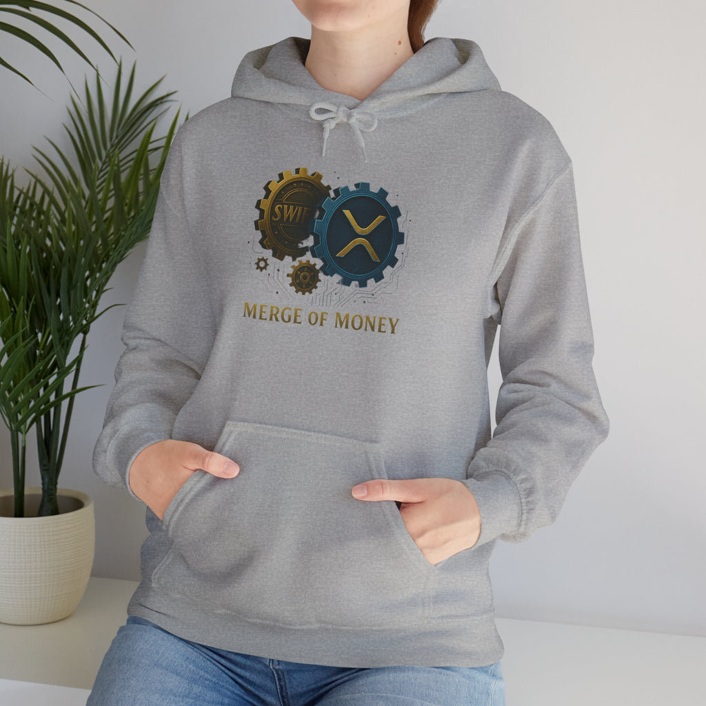 Merge of Money Hoodie — Financial Gears Graphic Pullover