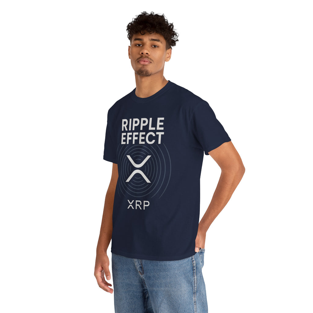 Ripple Effect XRP Tee — Minimal Cryptocurrency Logo T-Shirt