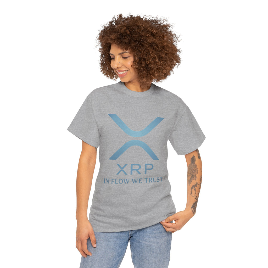 XRP Crypto Tee — "In Flow We Trust" Ripple Logo T-Shirt