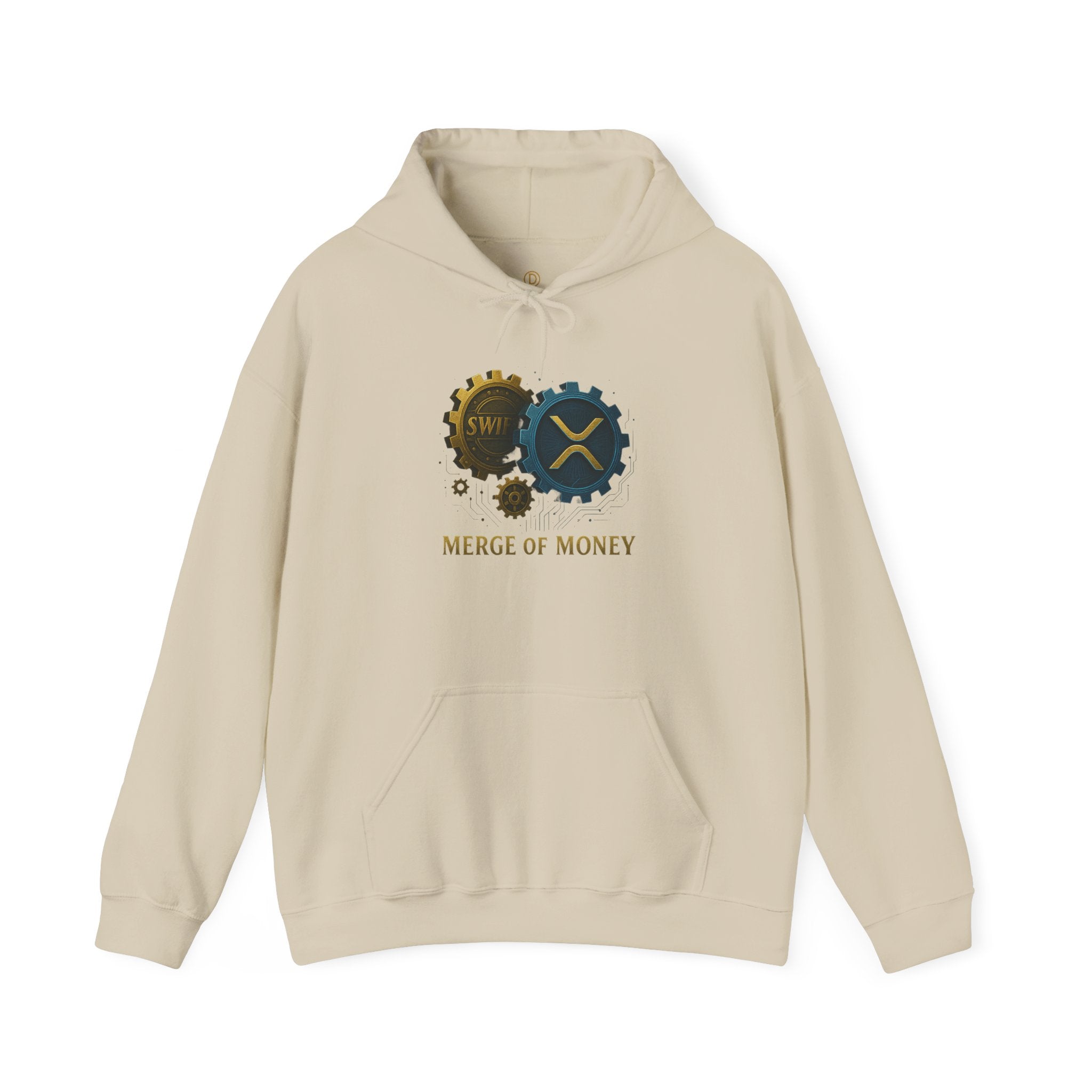 Merge of Money Hoodie — Financial Gears Graphic Pullover