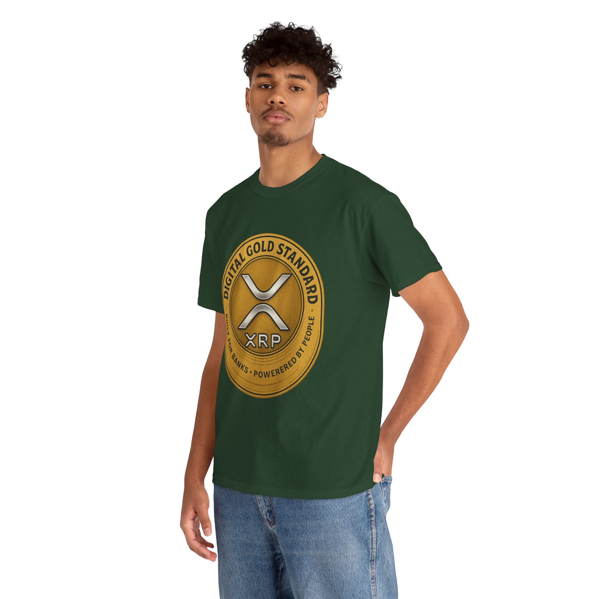 XRP Digital Gold Tee – Cryptocurrency Logo Shirt