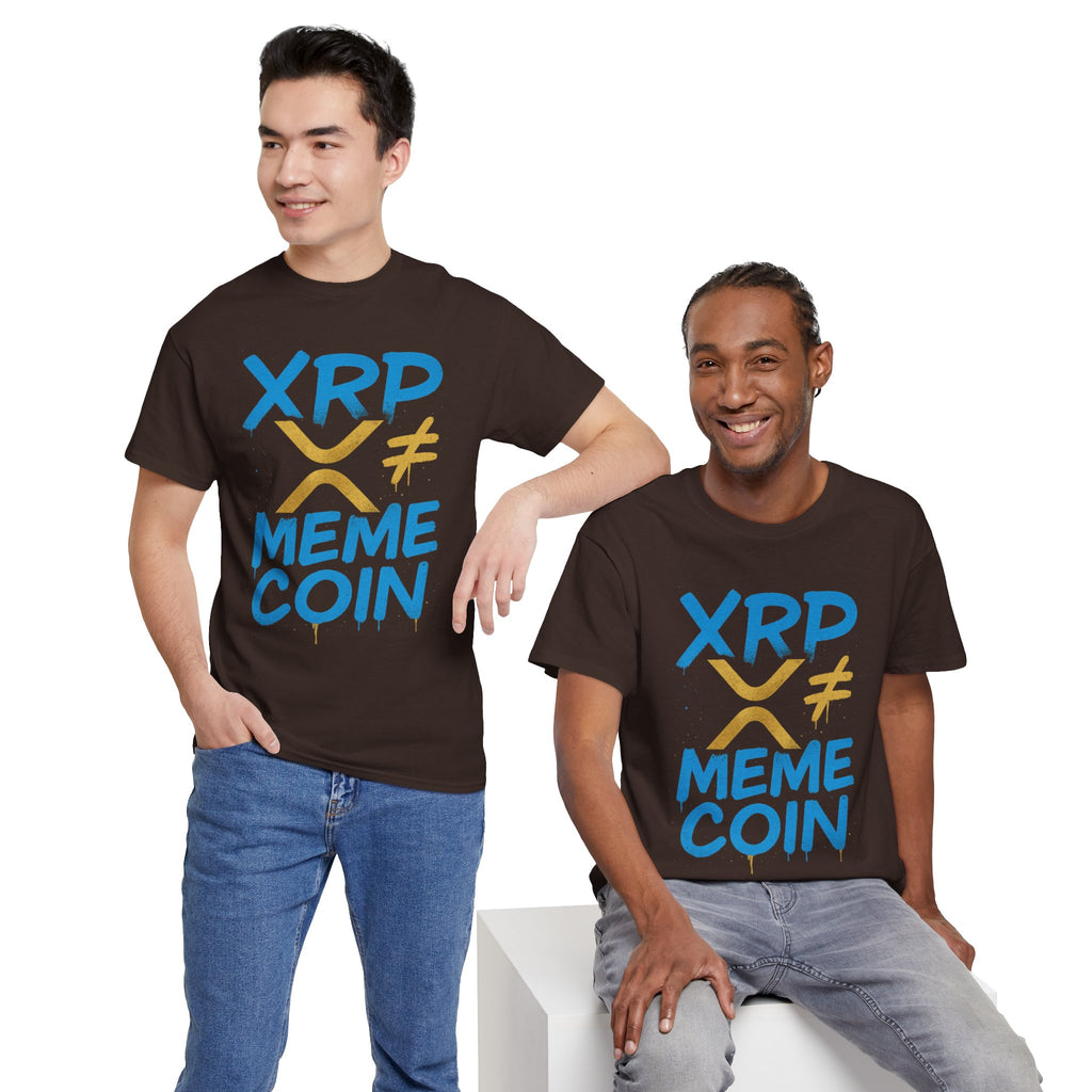 XRP ≠ Meme Coin T‑Shirt — Crypto Advocate Graphic Tee