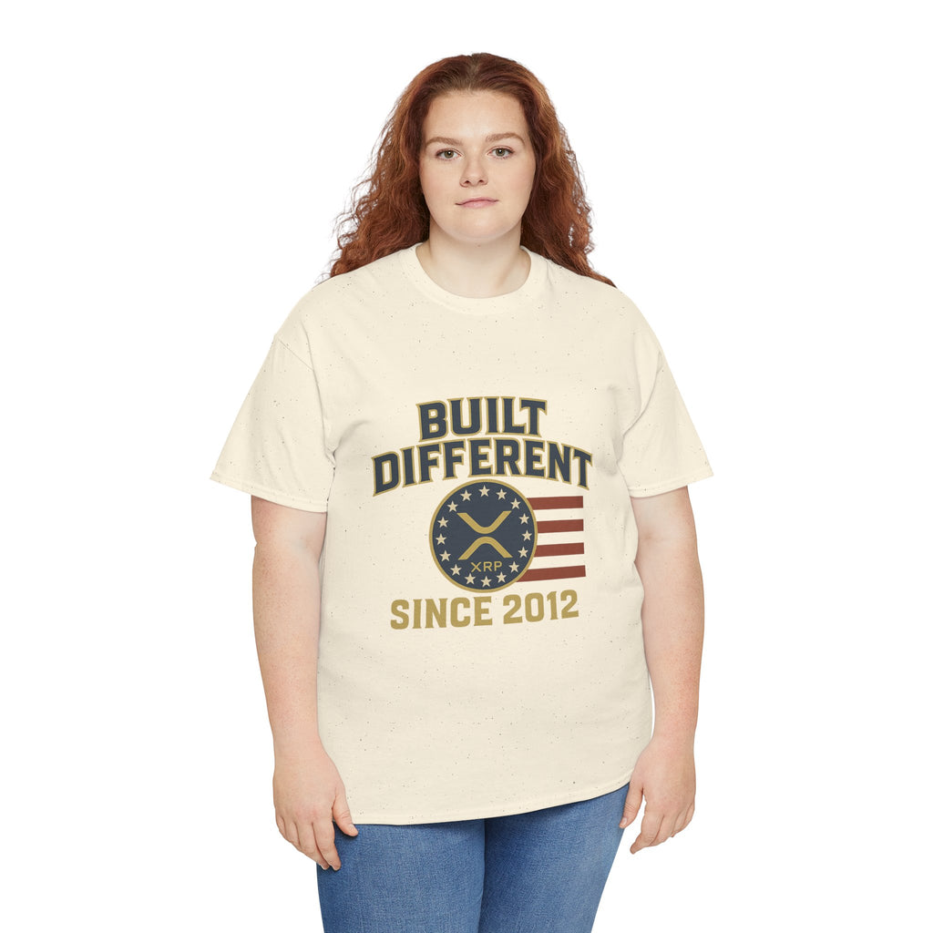Built Different Since 2012 T-Shirt — American Flag Vintage Crew Tee