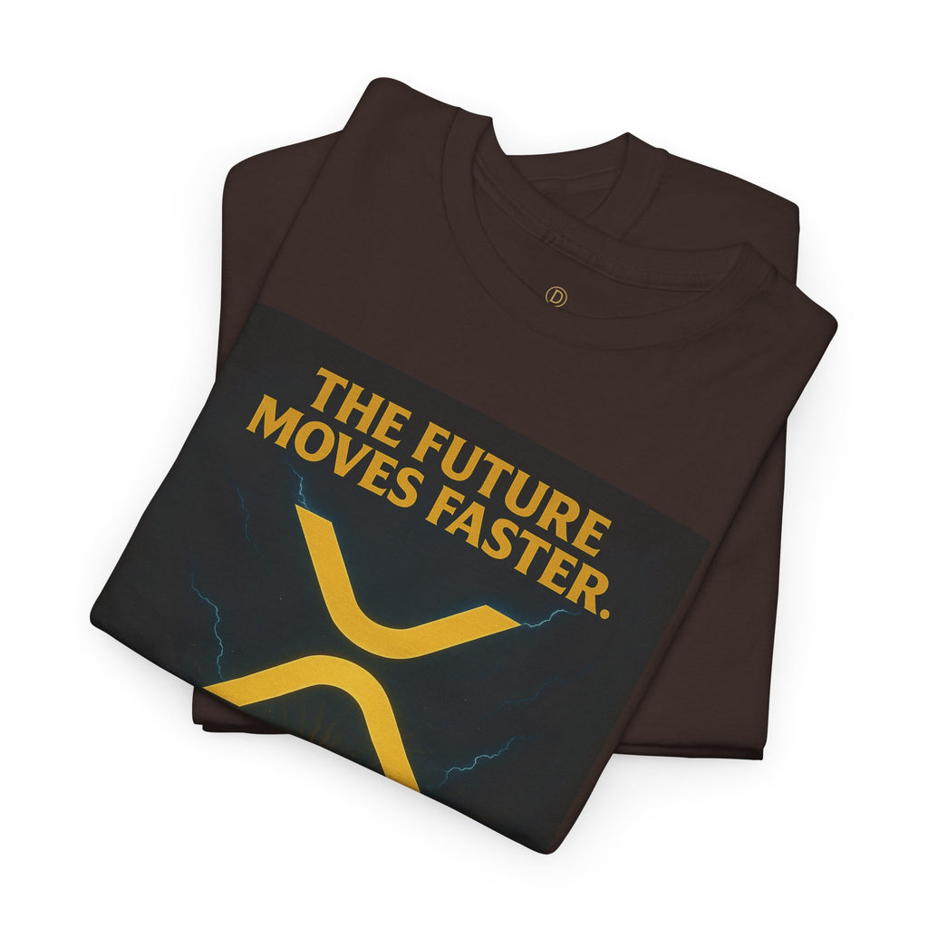 XRP Swift Crypto T-Shirt — “The Future Moves Faster” XRP Over Swift Tee