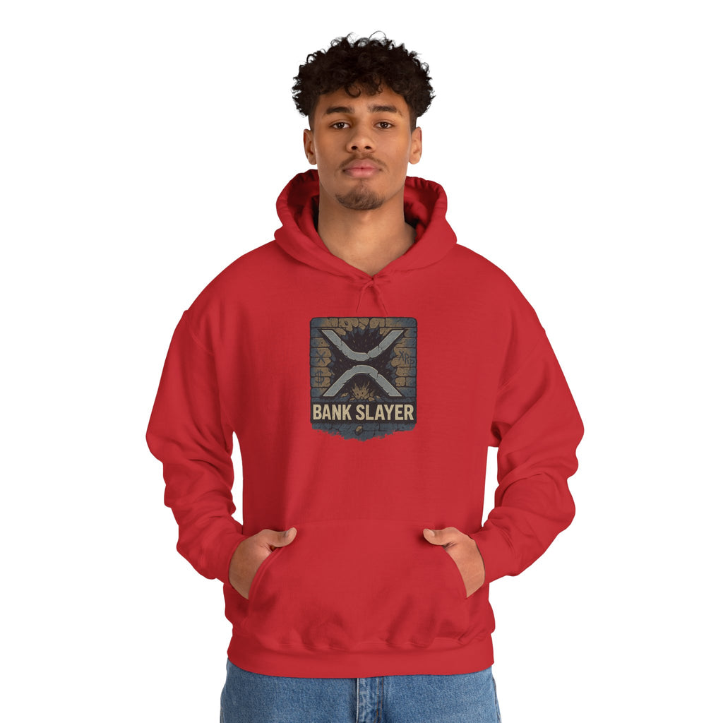 Bank Slayer Hoodie - Vintage Tactical Crest Graphic Sweatshirt