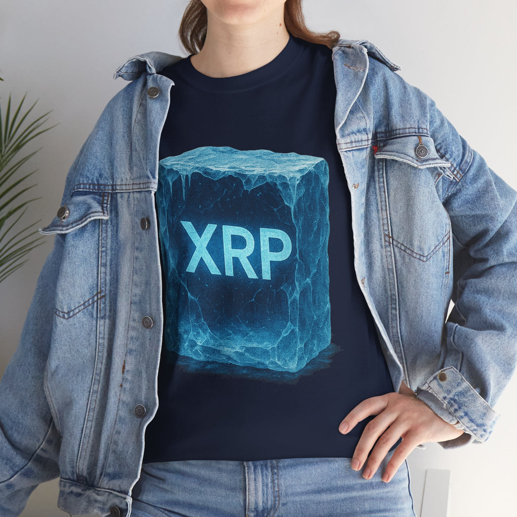 XRP Ice Block Tee — Crypto Ripple Logo T-Shirt