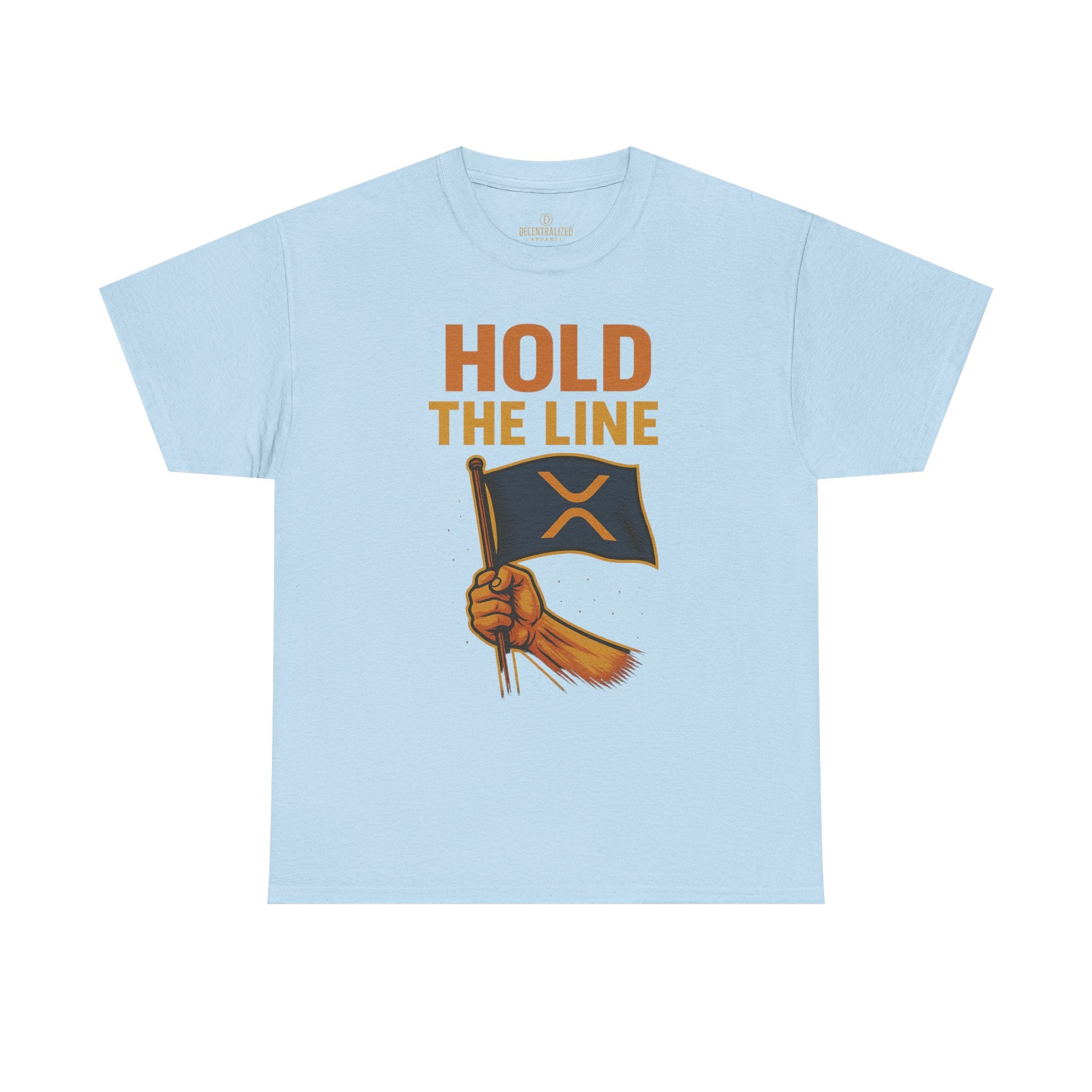 Hold The Line Tee — Bold Flag Graphic Cryptocurrency XRP Shirt