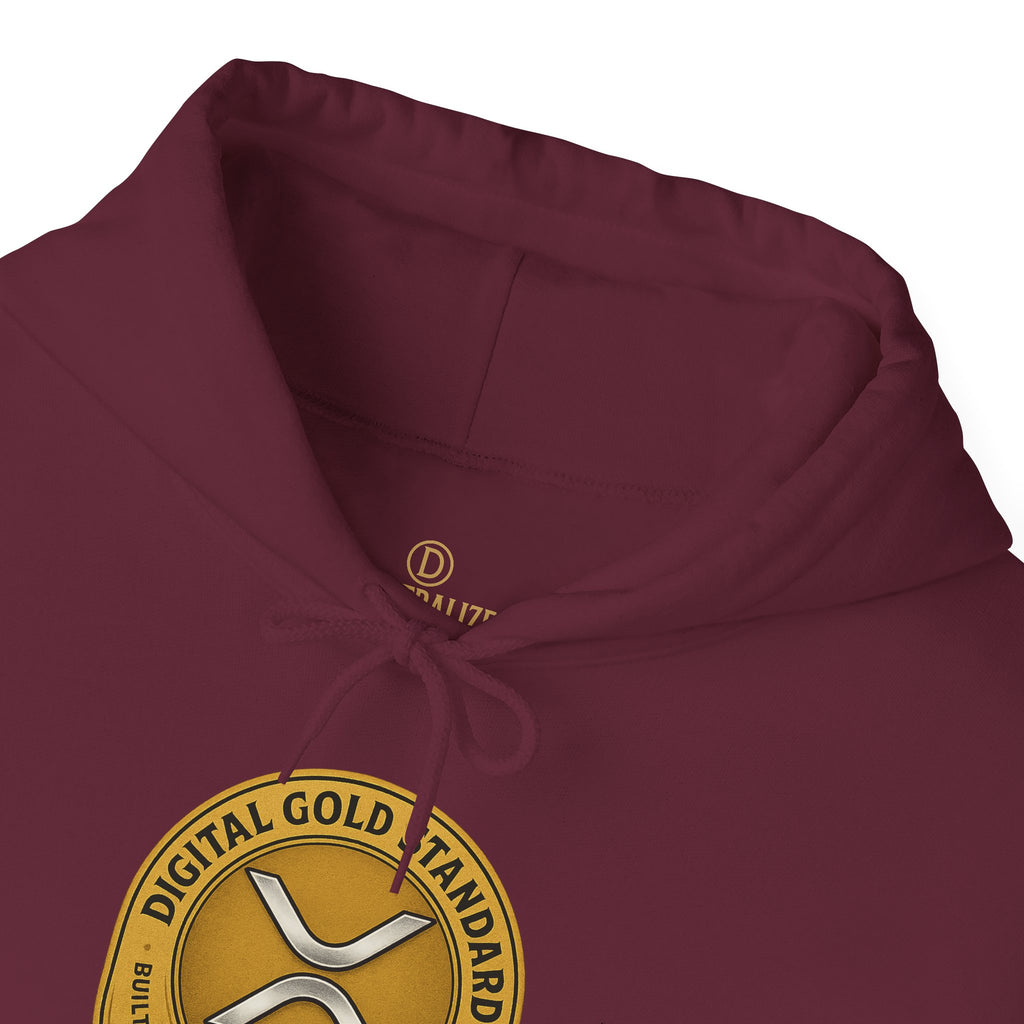 Crypto Coin Logo Hoodie — Digital Gold Standard XRP Emblem
