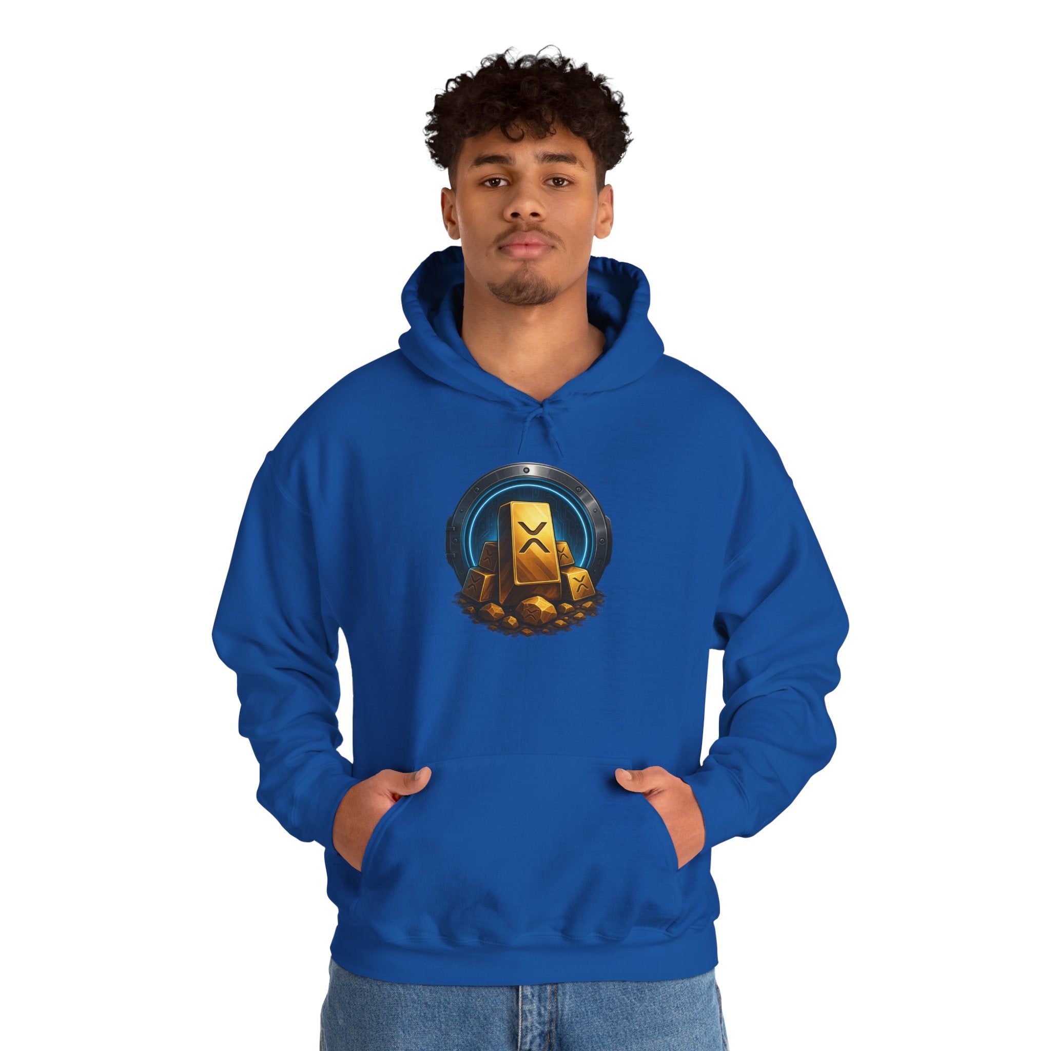 Gaming Treasure Hoodie — Gold Loot Chest Emblem