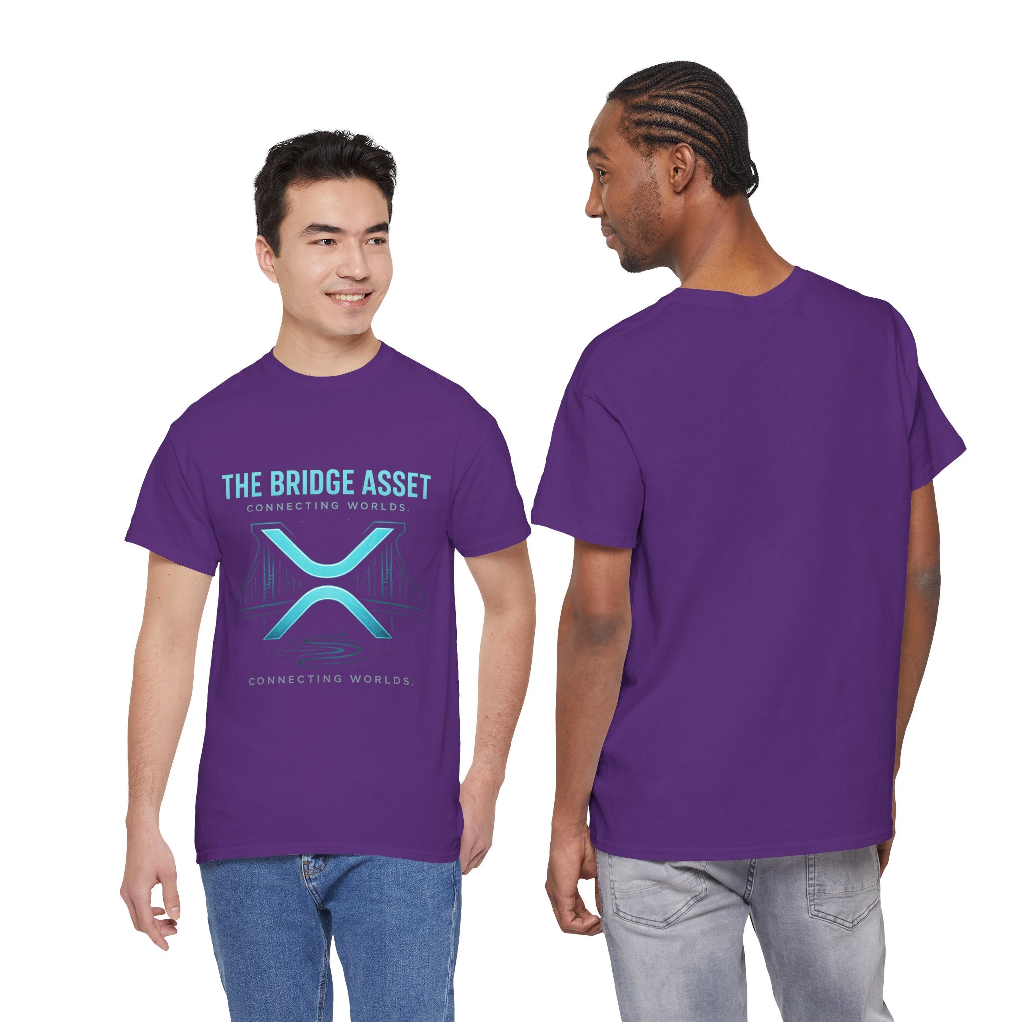 The Bridge Asset Tee – 'Connecting Worlds' Crypto Ripple X Logo T-Shirt