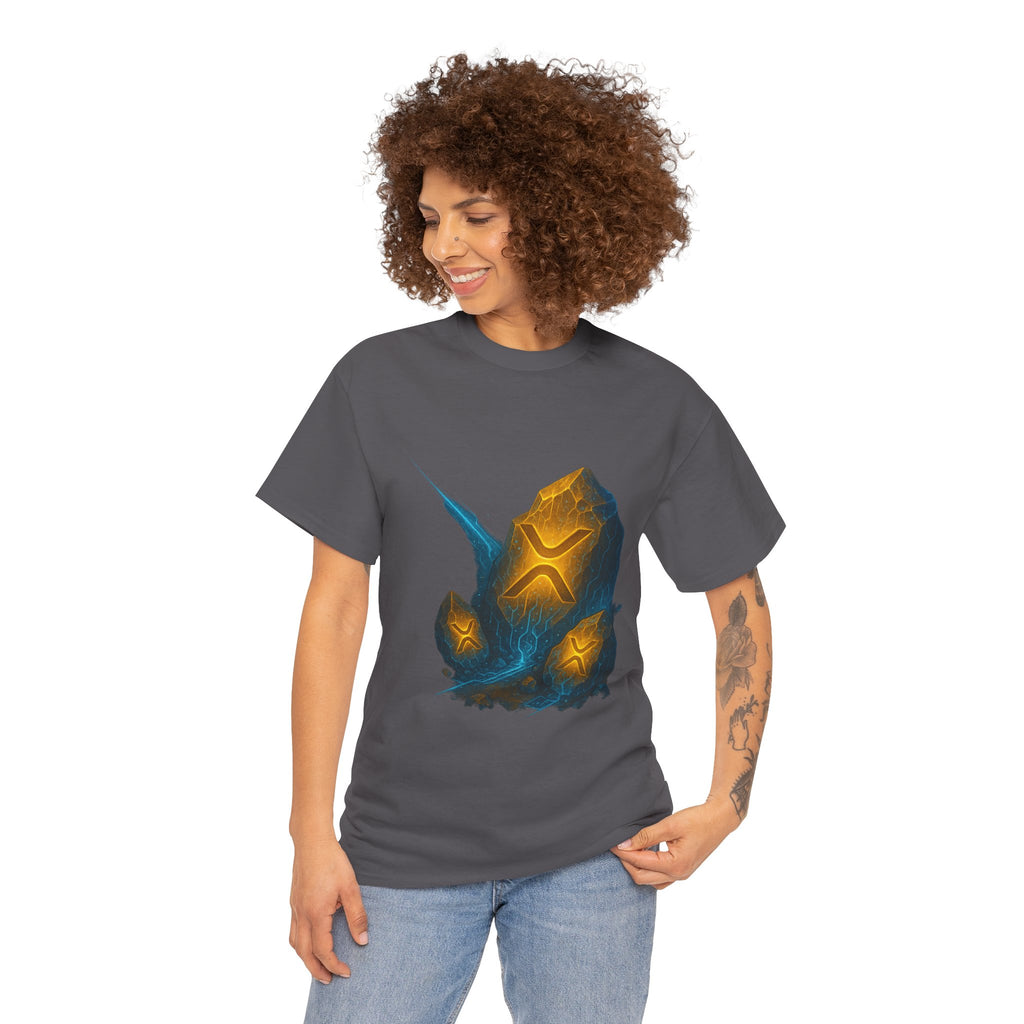 Rune Stone Graphic Tee — Glowing Mystic Rock T-Shirt