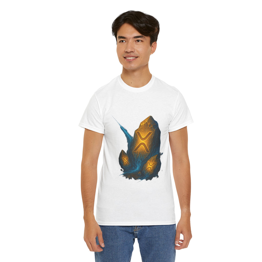 Rune Stone Graphic Tee — Glowing Mystic Rock T-Shirt