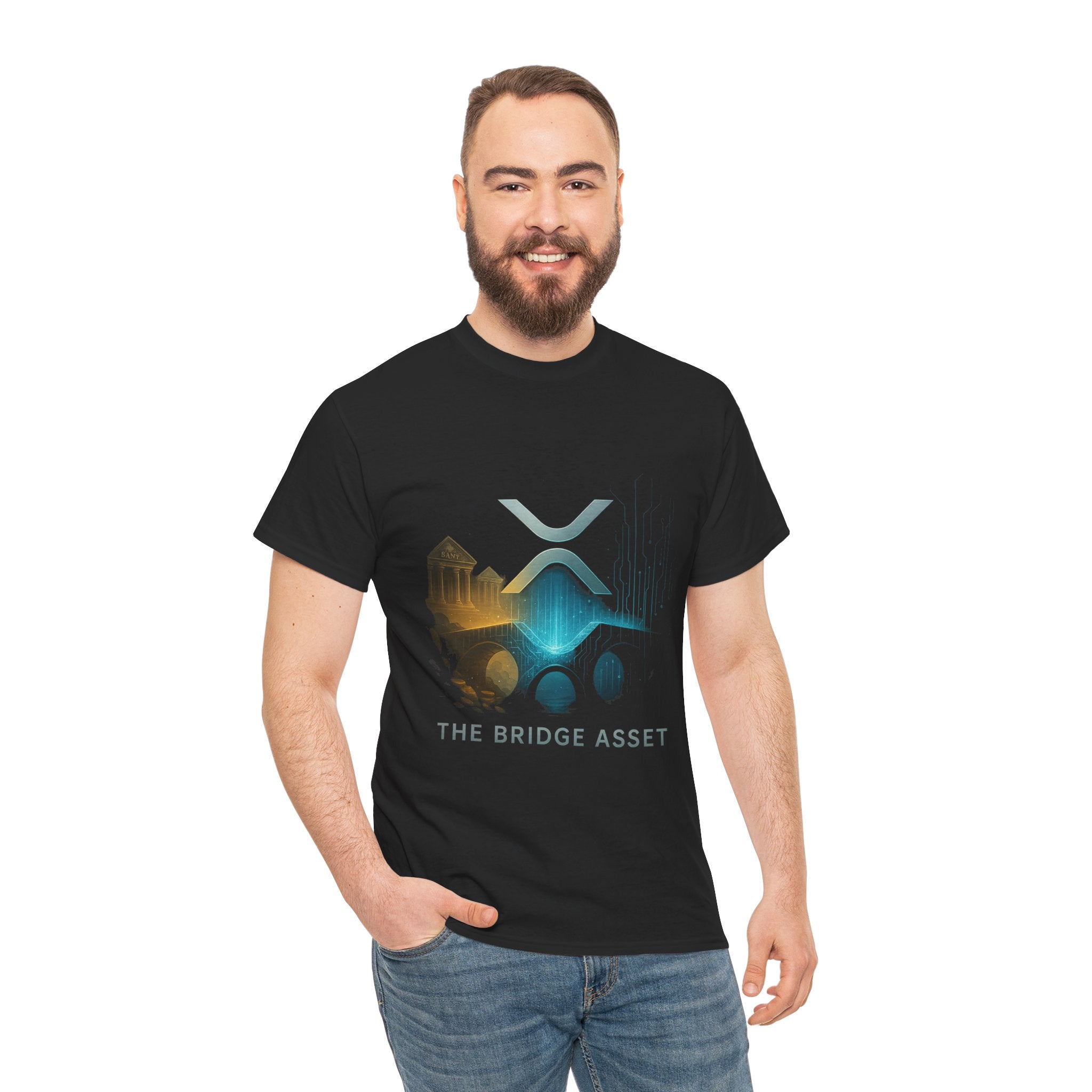 Ripple XRP Crypto Tee — 'The Bridge Asset' Logo T-Shirt