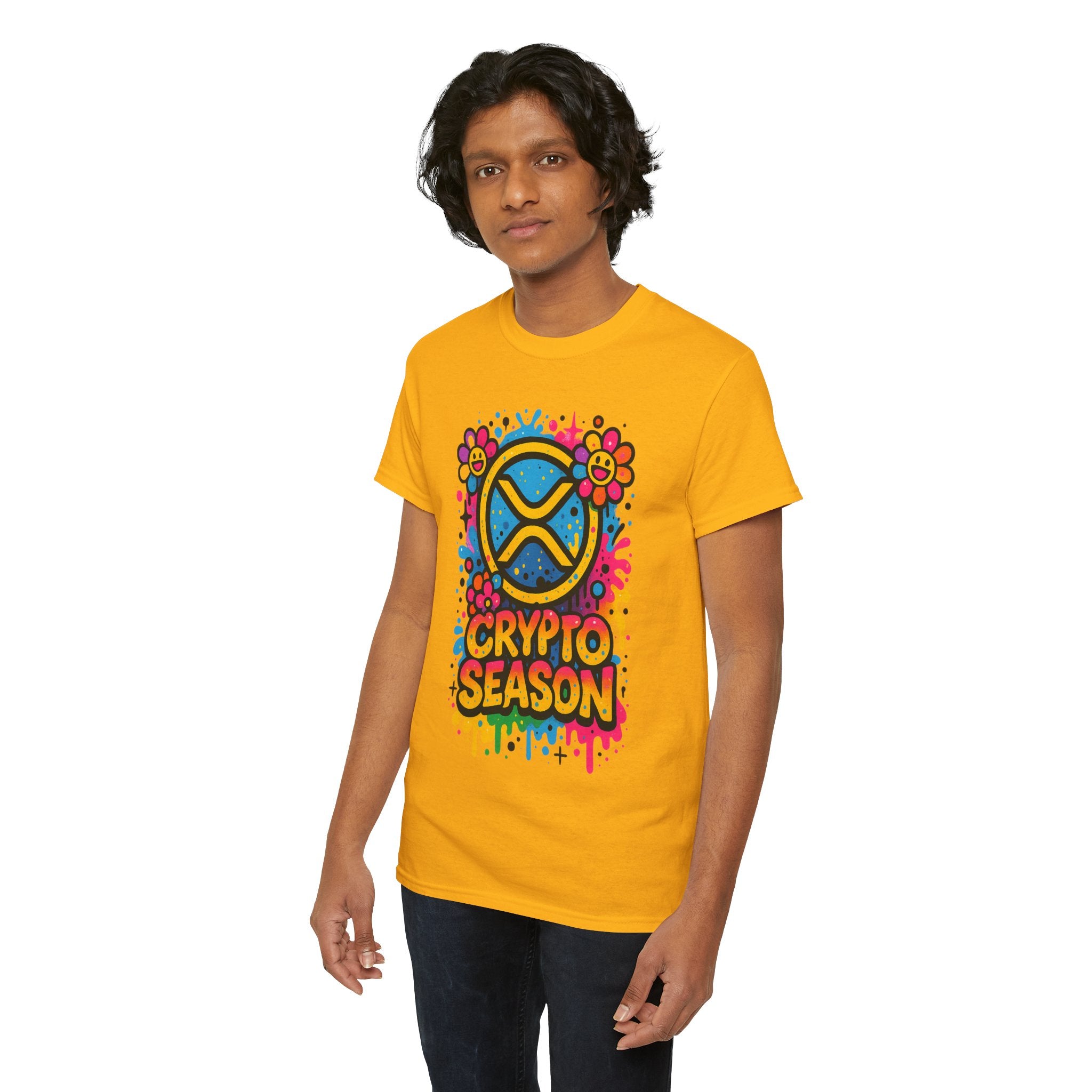 Crypto Season T-Shirt — Colorful Ripple XRP Logo Tee