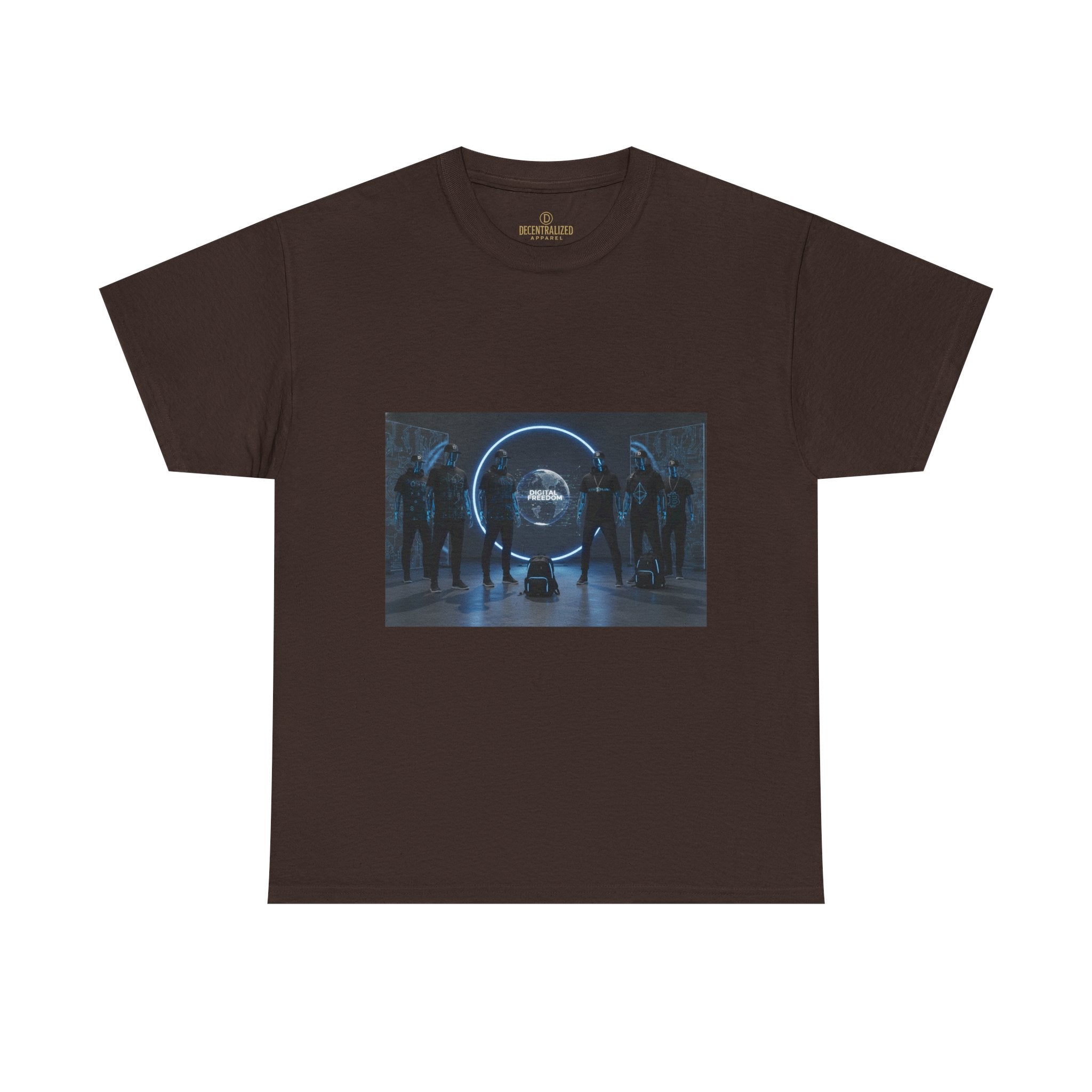 Sci‑Fi Portal Graphic Tee — Futuristic Neon Crew T-Shirt