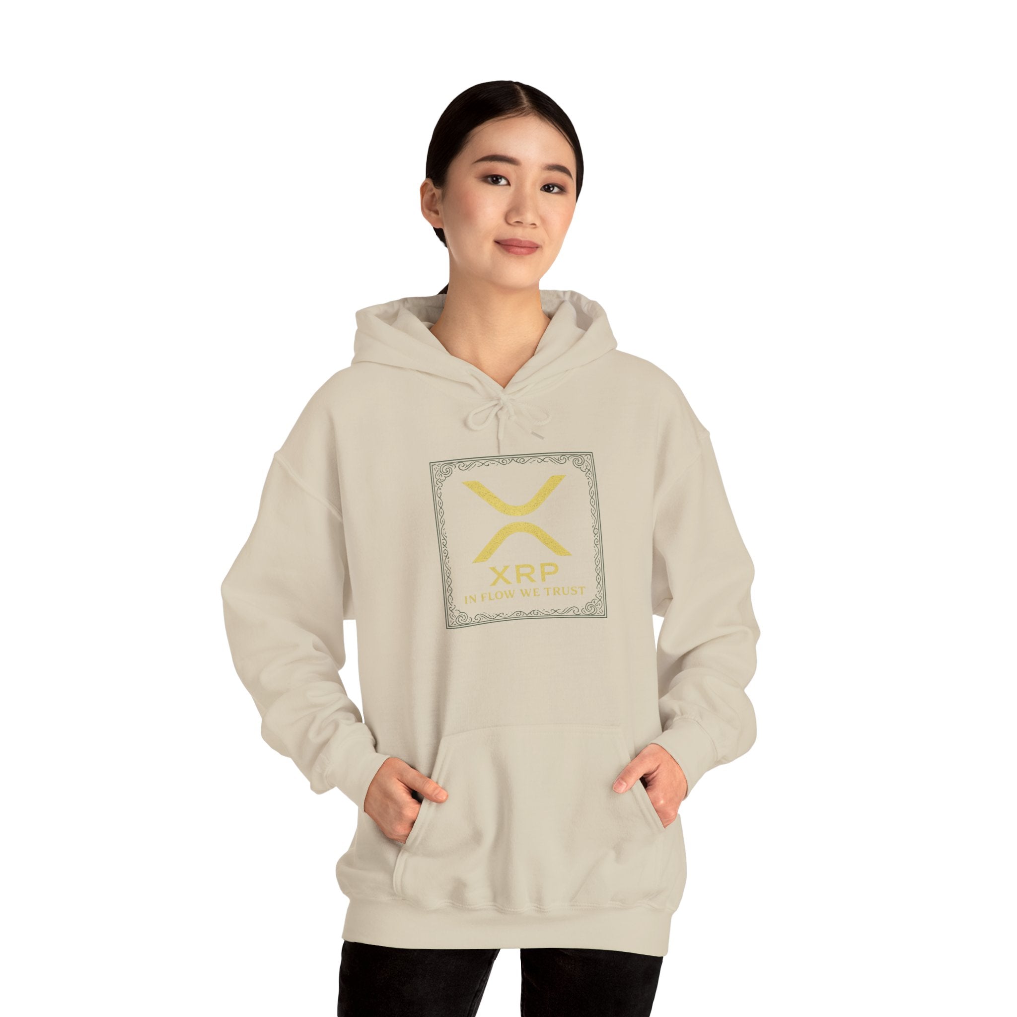XRP Logo Hoodie – Gold Cryptocurrency Sweatshirt