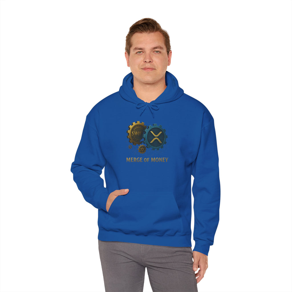 Merge of Money Hoodie — Financial Gears Graphic Pullover