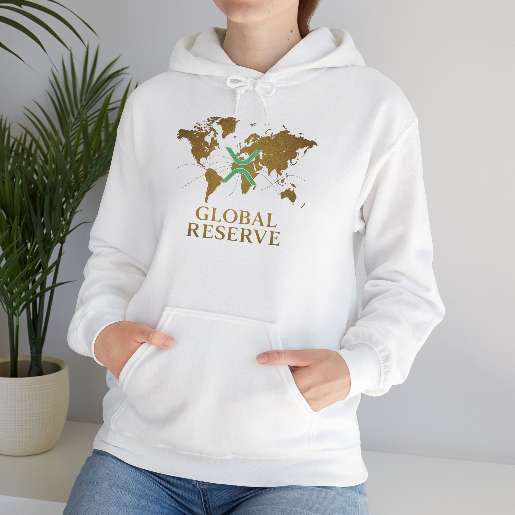 Global Reserve Hoodie — World Map Logo Pullover