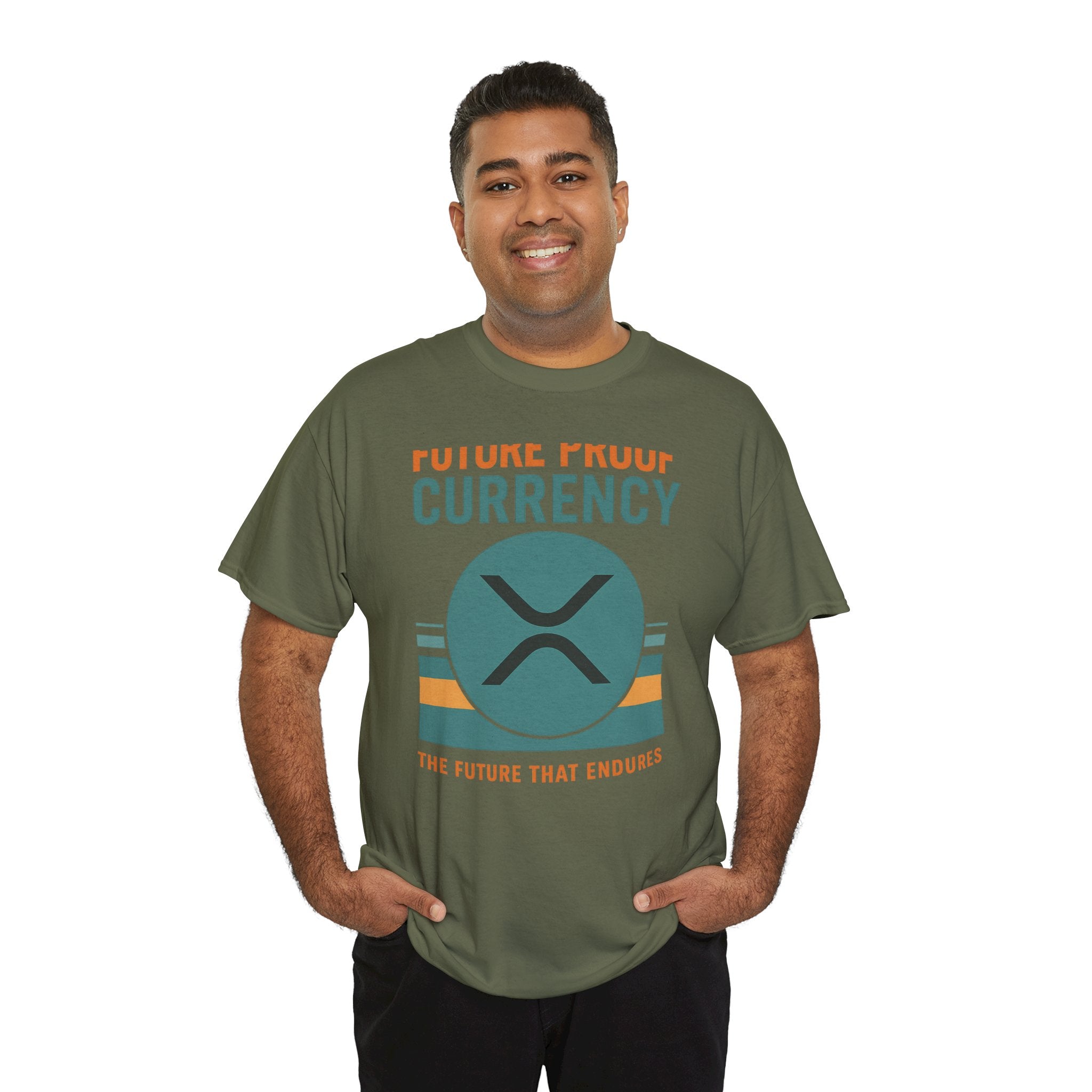 RIPPLE XRP 'Future Proof Currency' Graphic Tee — Crypto Retro Logo Shirt
