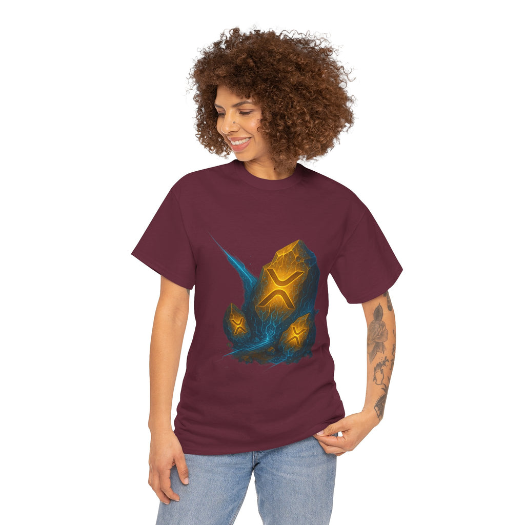 Rune Stone Graphic Tee — Glowing Mystic Rock T-Shirt