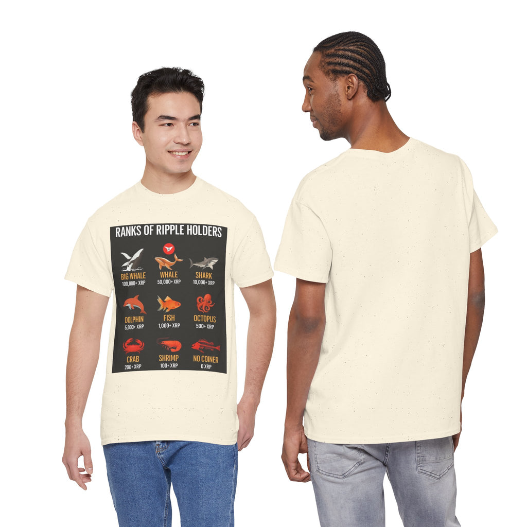 Crypto Ranks T-Shirt – "Ranks of Ripple Holders" Illustrated Guide
