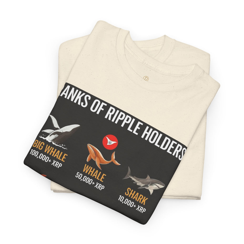 Crypto Ranks T-Shirt – "Ranks of Ripple Holders" Illustrated Guide