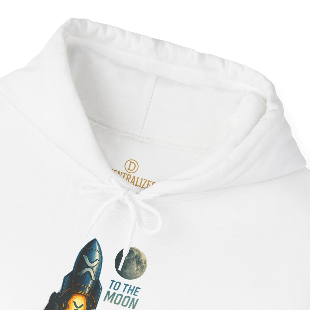 To the Moon Rocket Hoodie — Space Graphic Pullover