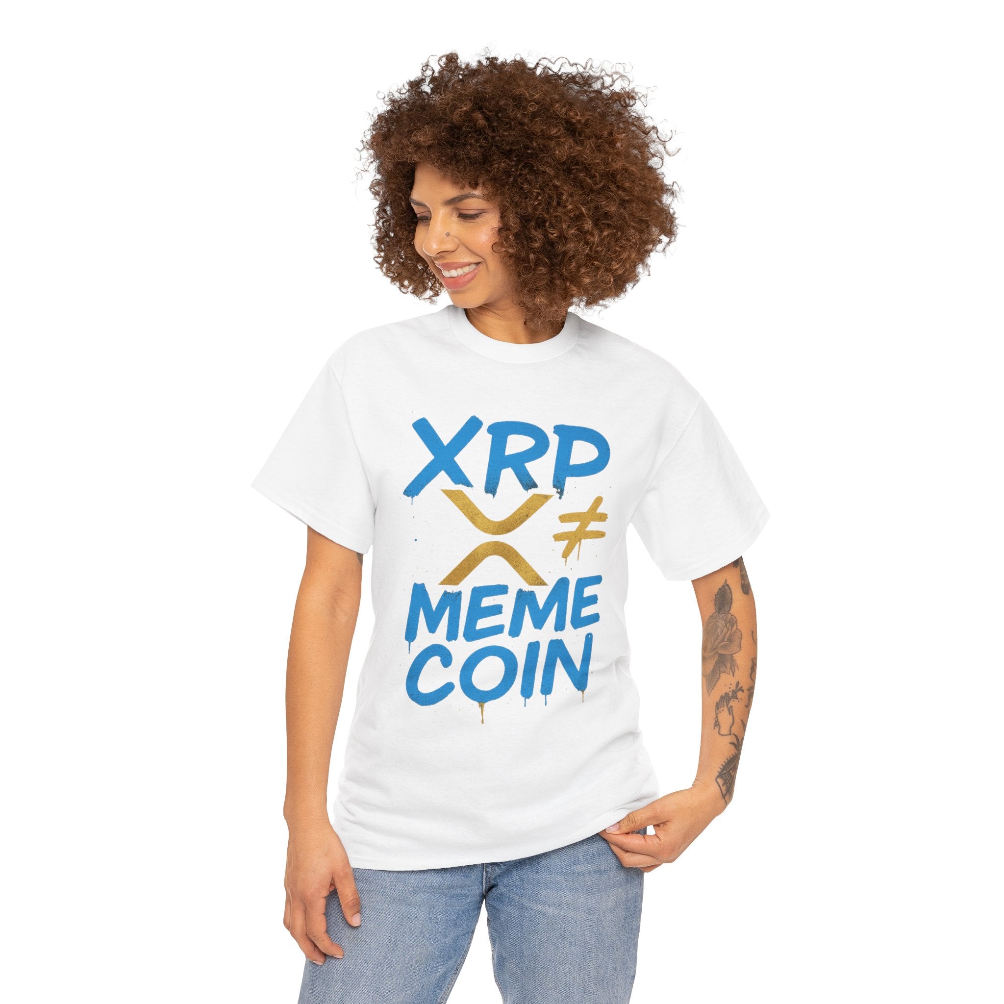 XRP ≠ Meme Coin T‑Shirt — Crypto Advocate Graphic Tee