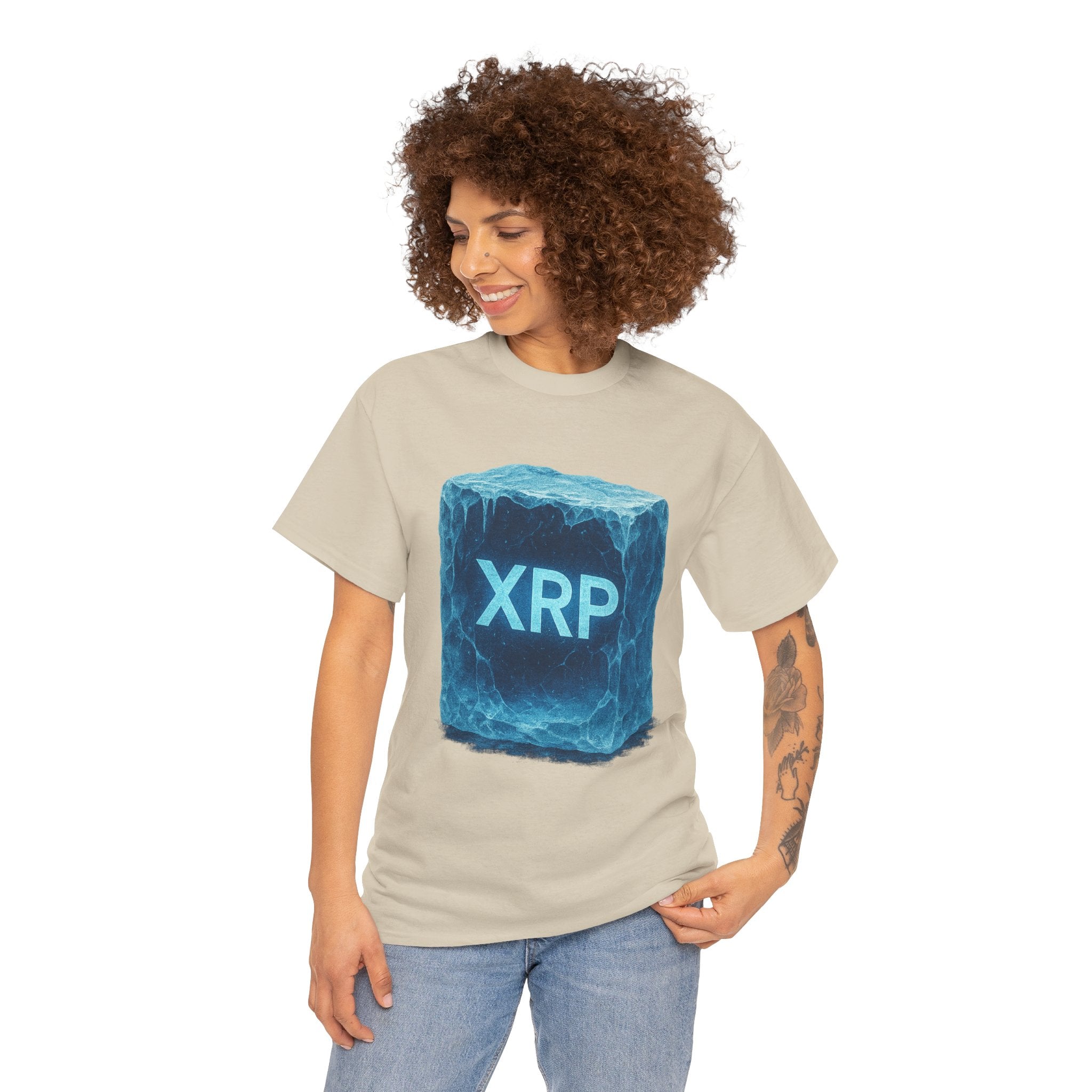 XRP Ice Block Tee — Crypto Ripple Logo T-Shirt