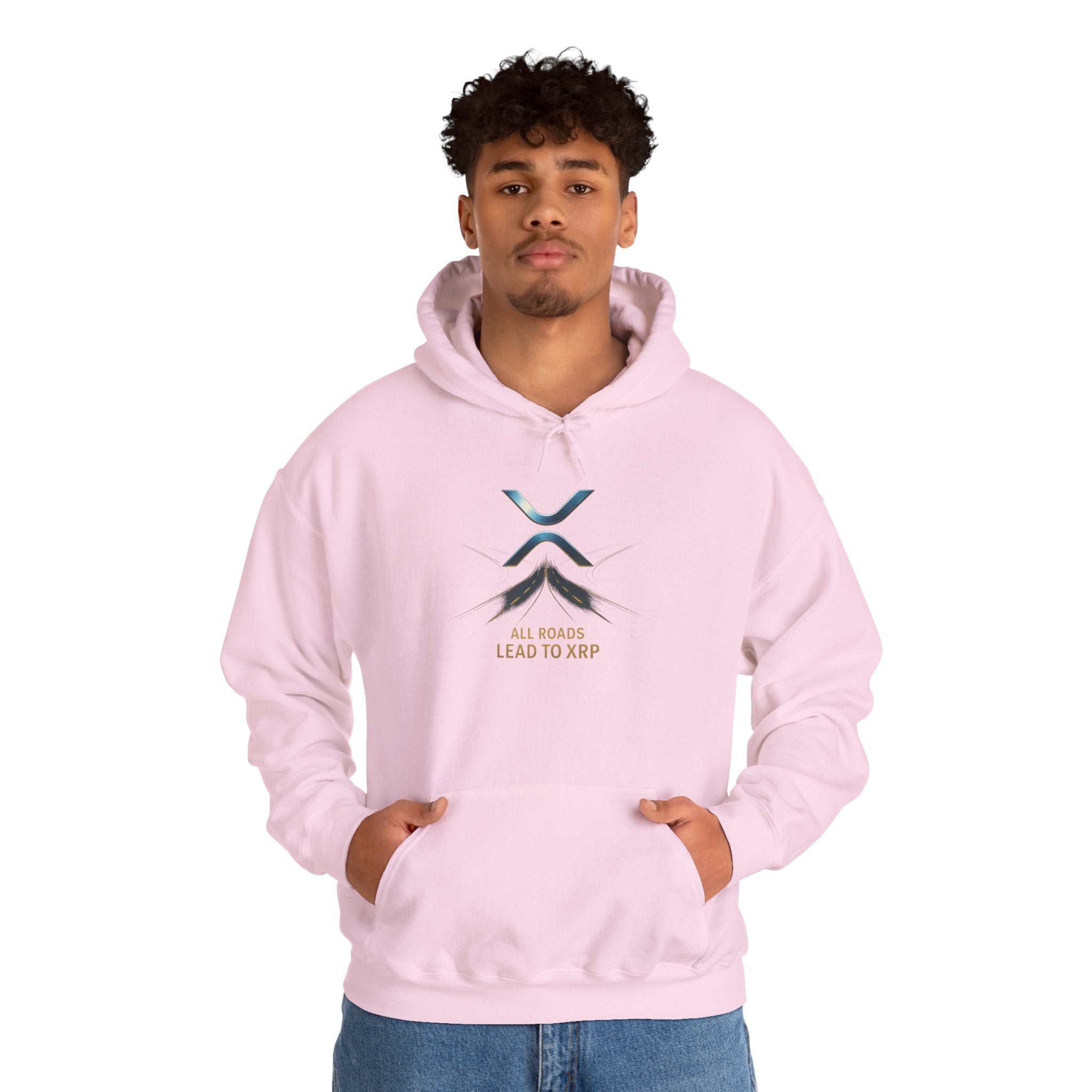 XRP Logo Hoodie — "All Roads Lead to XRP" Minimal Crypto Hoodie