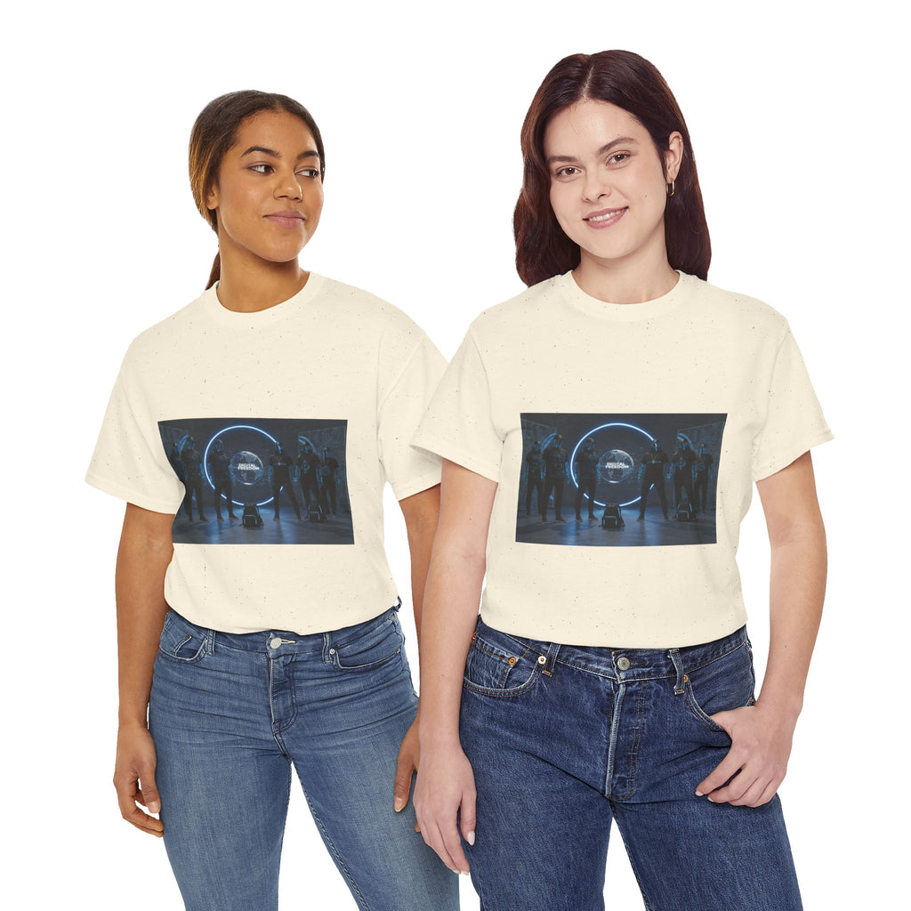 Sci‑Fi Portal Graphic Tee — Futuristic Neon Crew T-Shirt