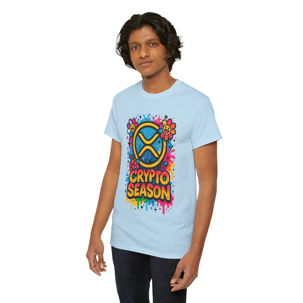 Crypto Season T-Shirt — Colorful Ripple XRP Logo Tee