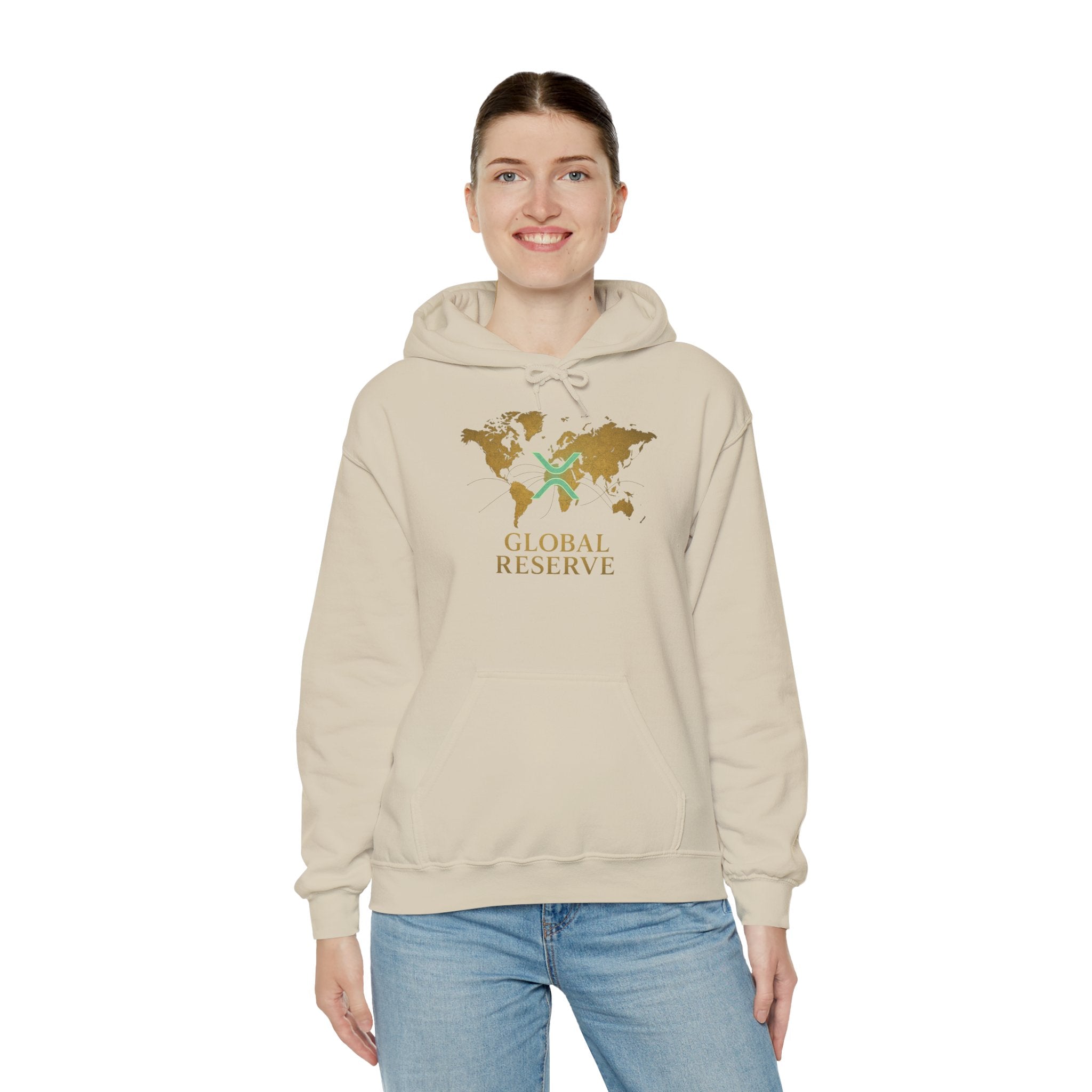 Global Reserve Hoodie — World Map Logo Pullover