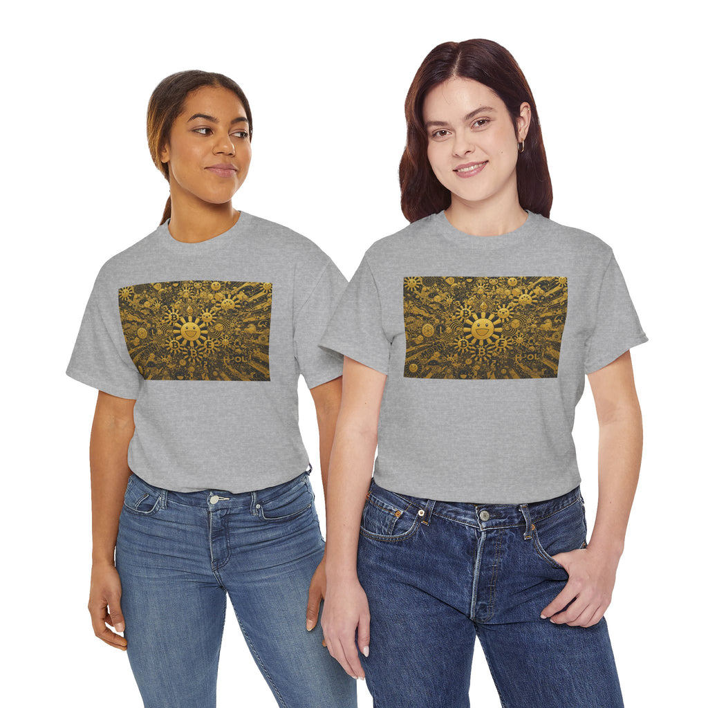 Sunflower Burst T‑Shirt — Golden Sunflower Pattern Tee